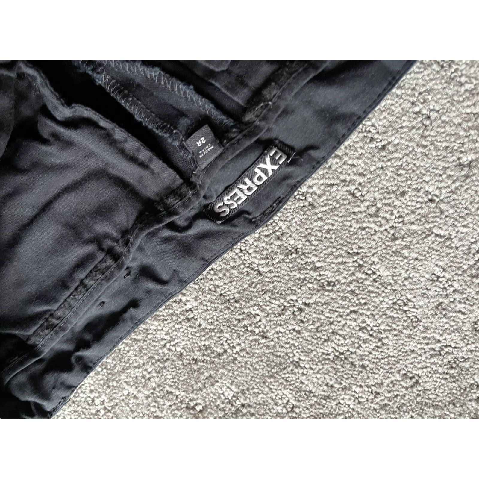 Express Express Black Stretch Skinny Chino Pants 2R Slim Women Dress Pants Size 26" / US 2 / IT 38 - 5 Thumbnail