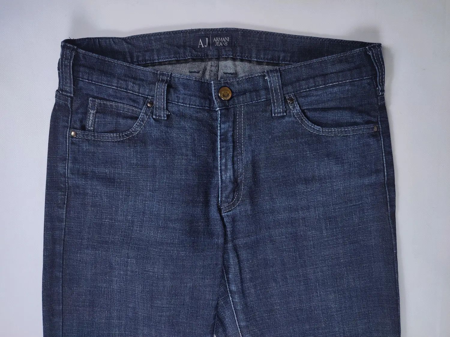 Armani Armani Jeans Stretched Indigo Slim Pants Size US 29 - 6 Thumbnail