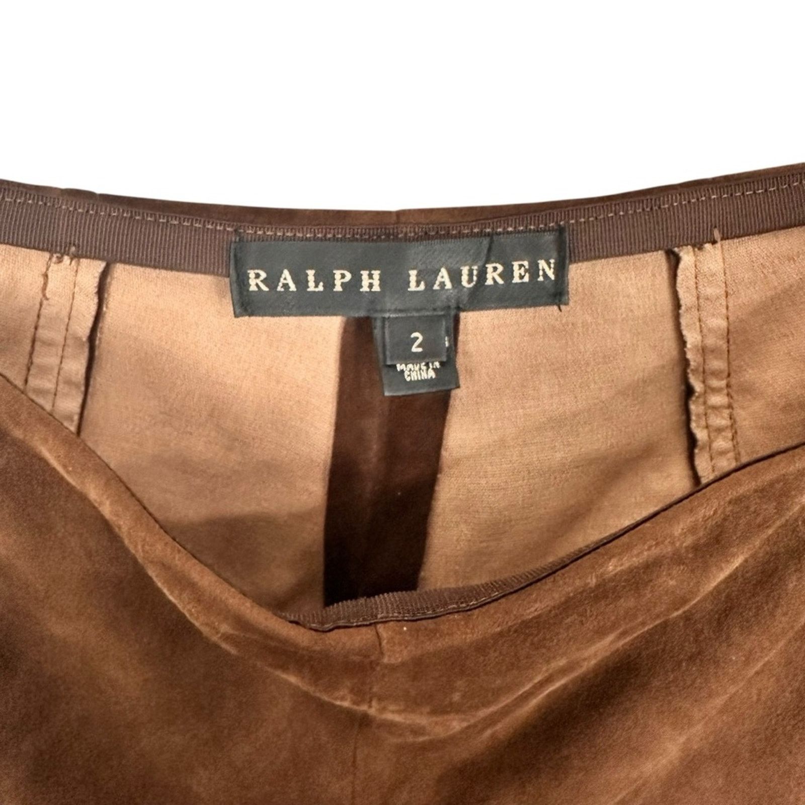Ralph Lauren Polo Ralph Lauren Lambskin Suede Riding Pant Cinnamon Size 2 Size 26" / US 2 / IT 38 - 7 Thumbnail