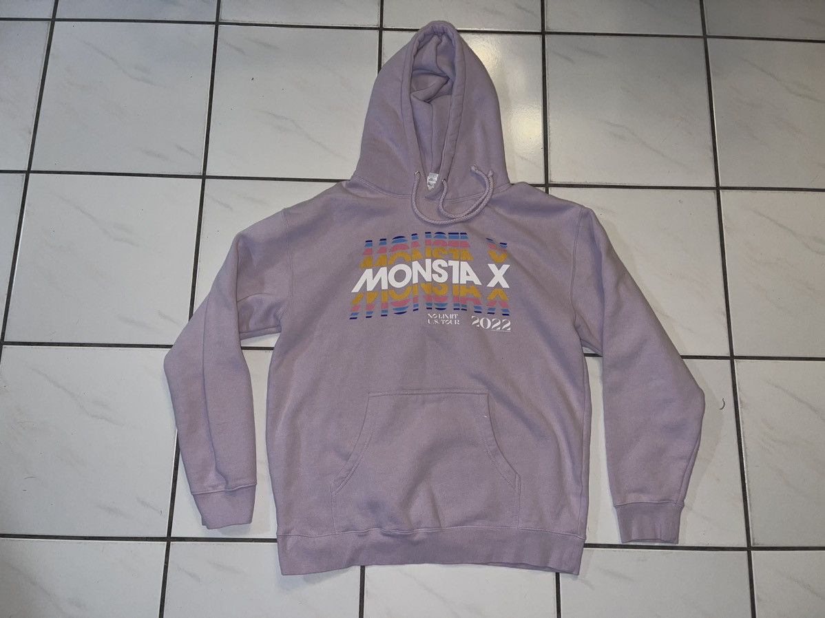 Band Tees × Vintage Monsta X Sweatshirt Lilac Purple 2022 US Tour Hoodie K-Pop Size US L / EU 52-54 / 3 - 2 Thumbnail
