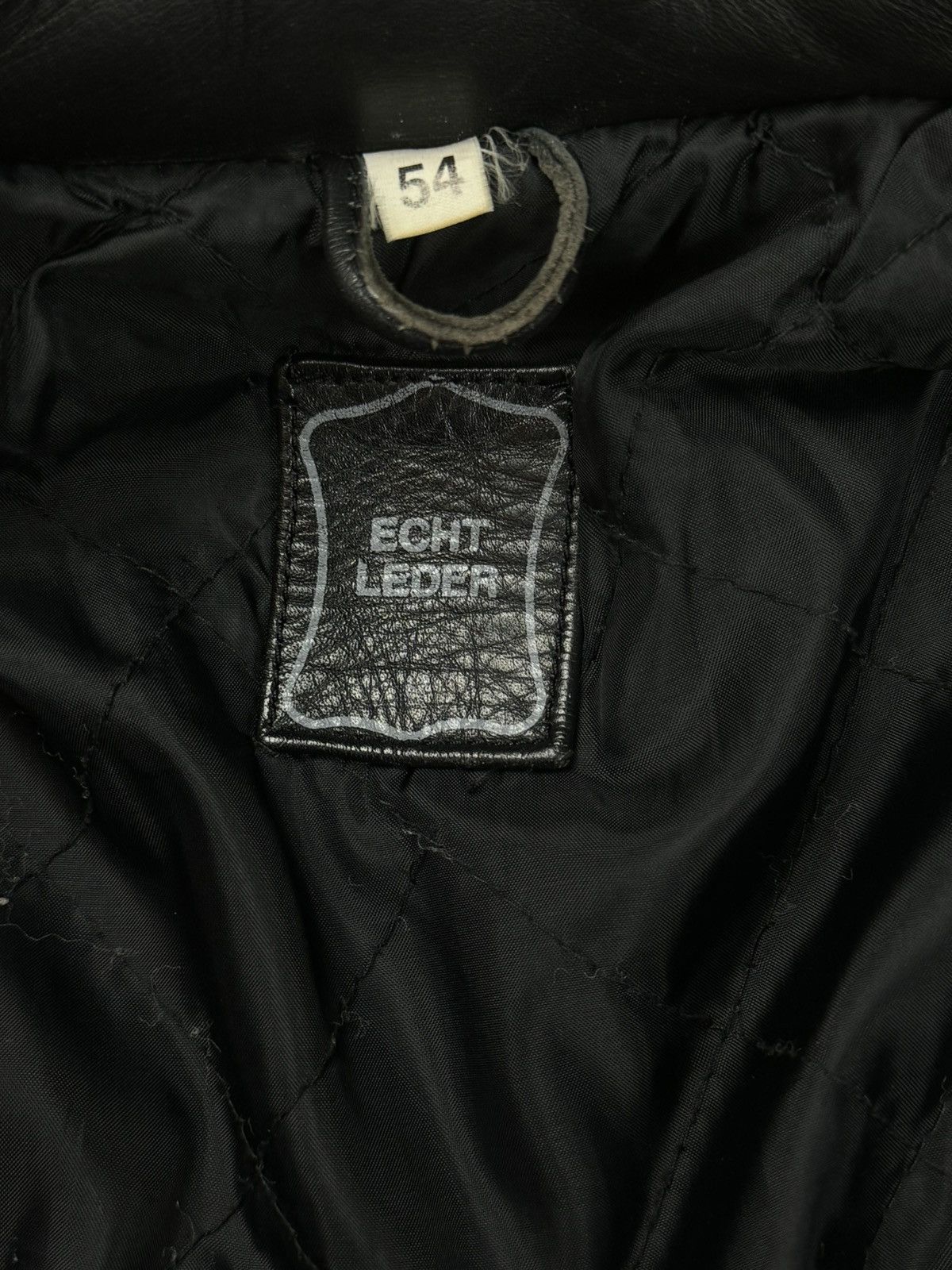 Vintage Vintage leather jacket bomber 90s original casual item Size US L / EU 52-54 / 3 - 3 Thumbnail