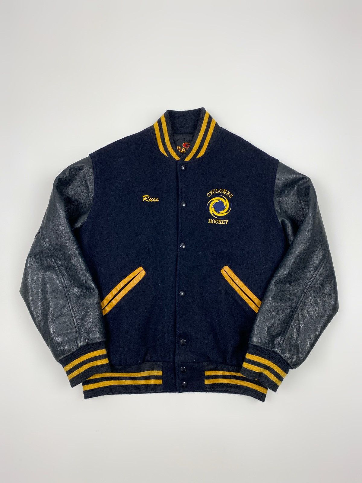 Vintage 1990’s Vintage Game Cyclones Hockey Team Varcity Jacket Size US M / EU 48-50 / 2 - 4 Thumbnail