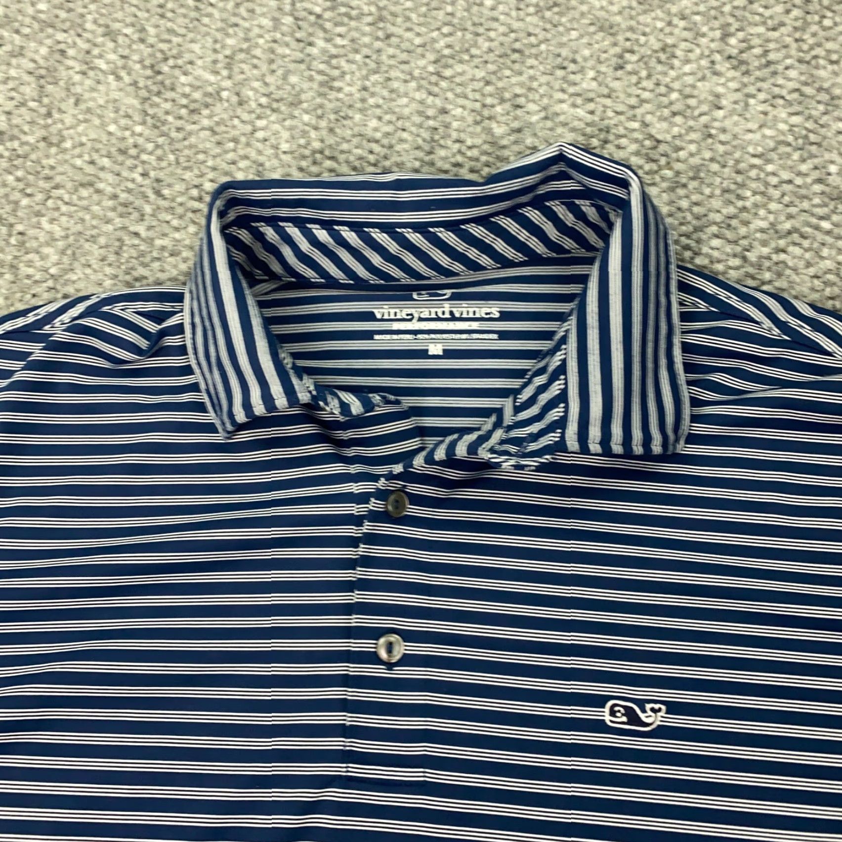 Vineyard Vines Vineyard Vines Polo Shirt Mens M Blue/Gray Striped Logo Short Sleeve Preppy Polo Shirt Mens M Blue/Gray Striped Logo Short Sleeve (Adult) Mens Size US M / EU 48-50 / 2 - 2 Thumbnail