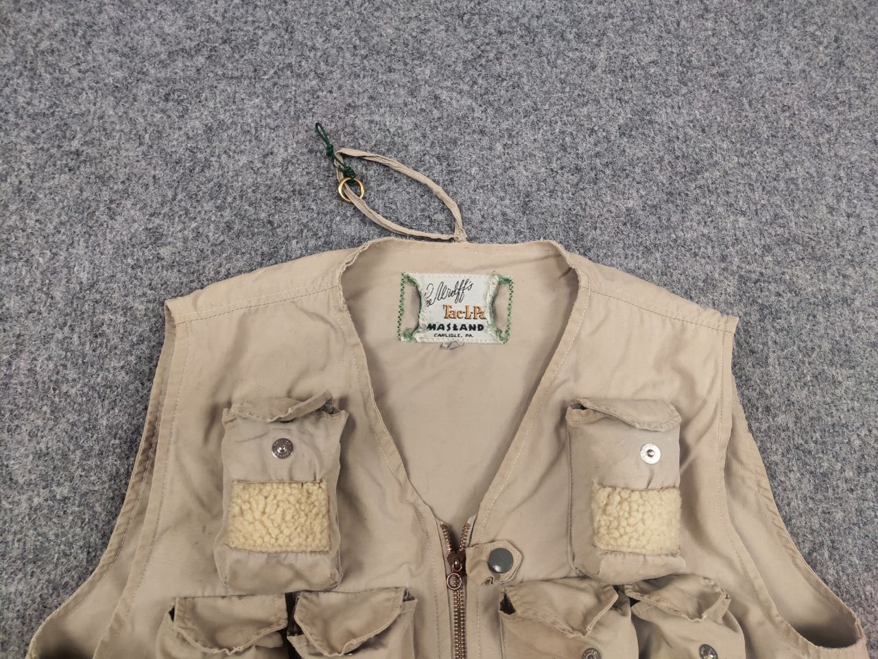 Vintage Rare Vintage 40~50's Masland Tac-L-Pac Fly Hunting Fish Vest Size US M / EU 48-50 / 2 - 6 Thumbnail