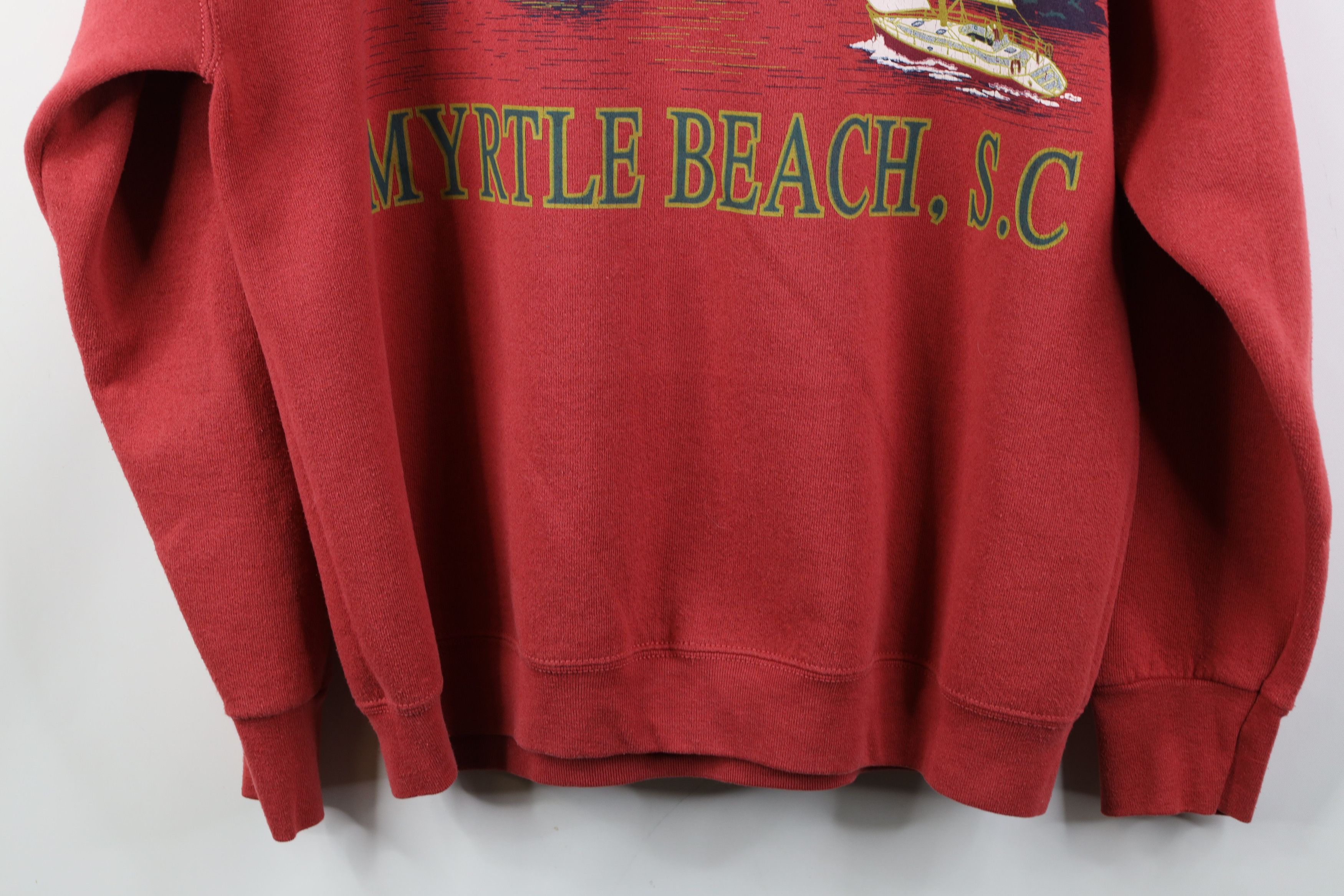 Vintage Vintage 90s Myrtle Beach Sailboat Sailing Print Sweatshirt Size XL / US 12-14 / IT 48-50 - 11 Thumbnail