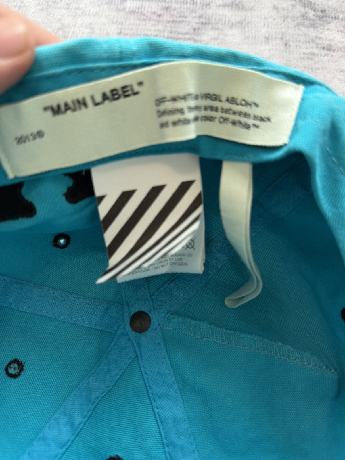 Off-White Off-White Wavy Line Logo 5 Cap Size ONE SIZE - 4 Thumbnail