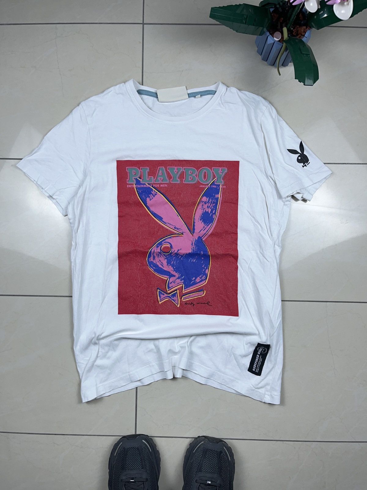 Andy Warhol × Playboy ➕ playboy x Andy Warhol white t-shirt art graphic Size US M / EU 48-50 / 2 - 1 Thumbnail