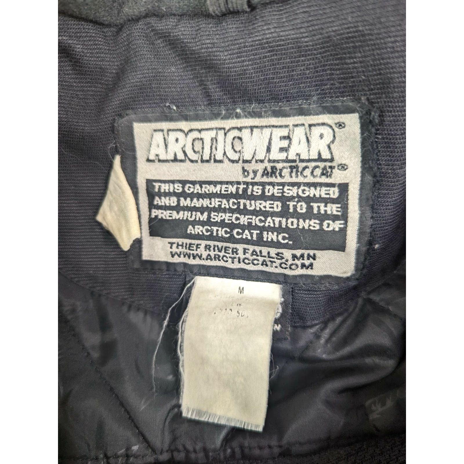 Vintage VINTAGE Arctic Cat Jacket Unisex Adults Racing Team Cat Snowmobile Distressed Size M Green Black Size US M / EU 48-50 / 2 - 7 Thumbnail