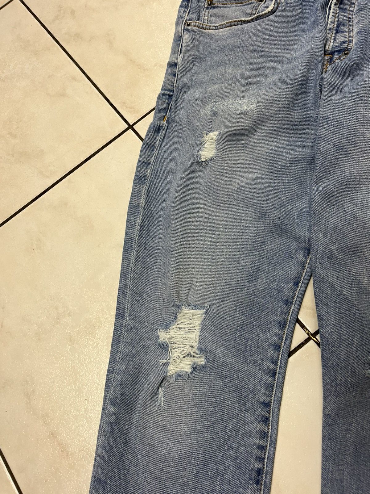 Designer × Prps PRPS windsor crop skinny fit distressed denim jeans pants Size US 32 / EU 48 - 9 Thumbnail