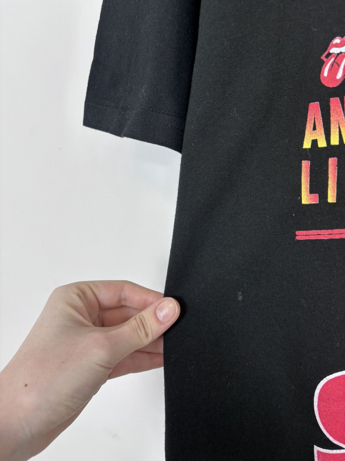 The Rolling Stones Vintage The Rolling Stones 2003 Licks Tour Black T-Shirt Tee Size US L / EU 52-54 / 3 - 7 Thumbnail