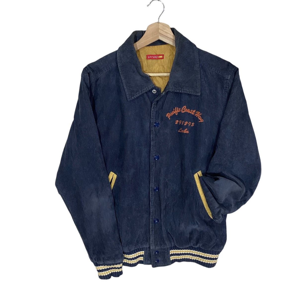 Vintage 🌟VTG 291295 LOS ANGELS CALIFORNIA CORDUROY VARSITY JACKET Size US S / EU 44-46 / 1 - 3 Thumbnail