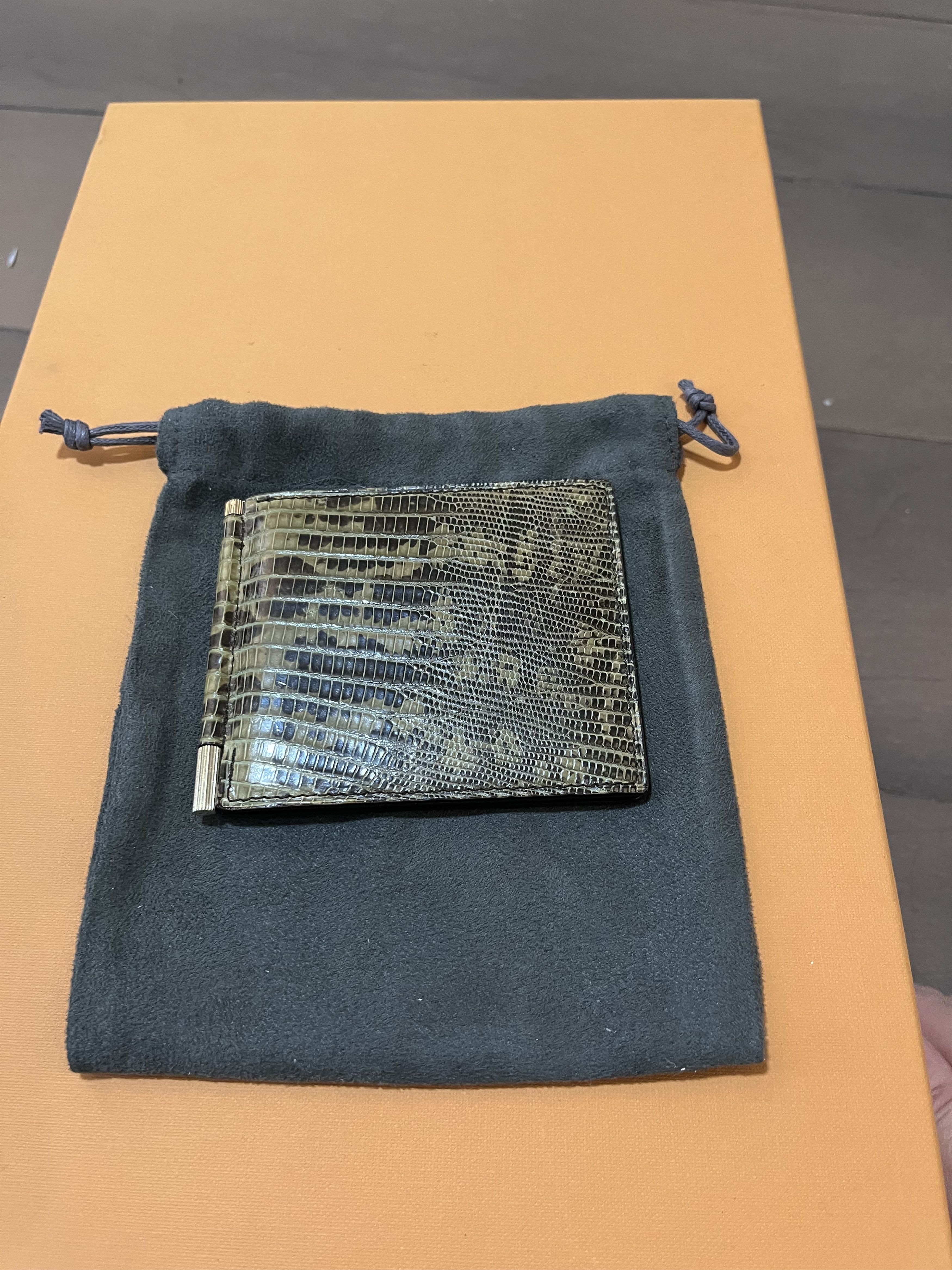 Tom Ford Tom Ford Lizard Money Clip Bi-fold Wallet Size ONE SIZE - 2 Thumbnail