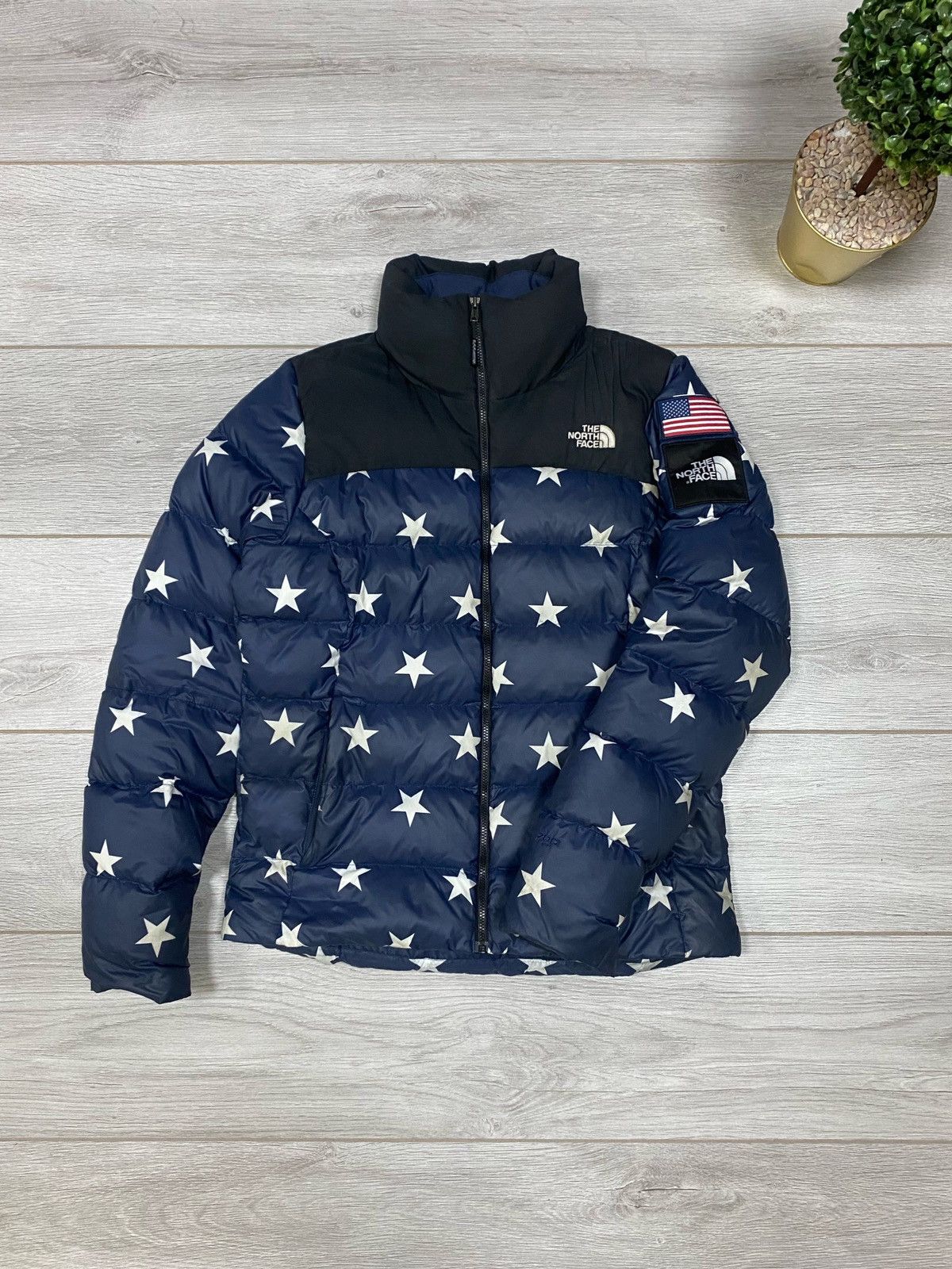 The North Face The North Face 700 USA flag RARE vintage puffer stars jacket Grailed