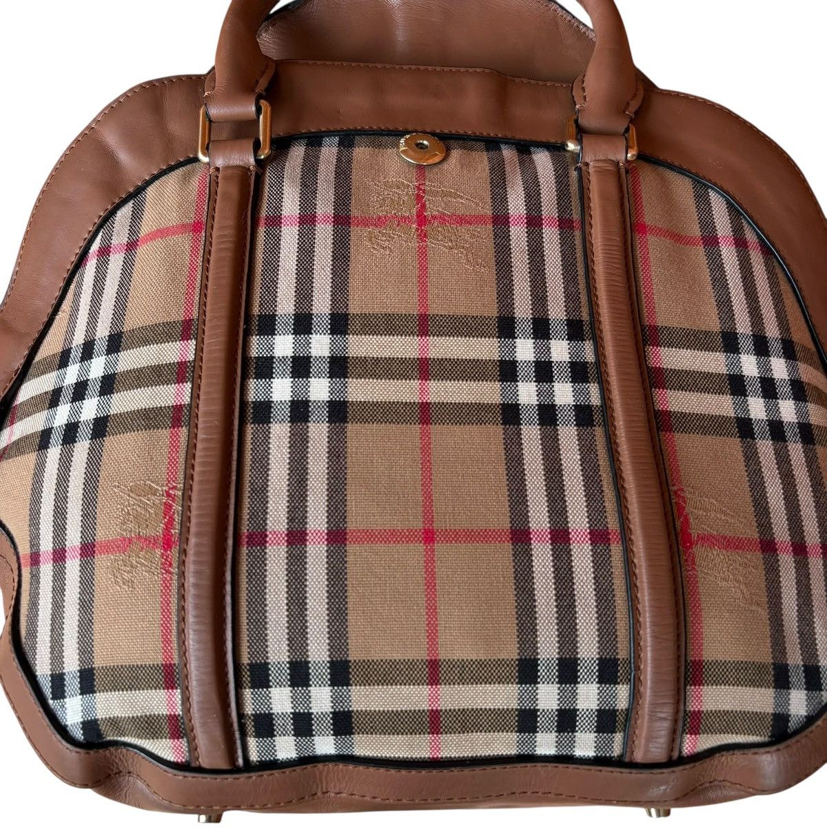 Burberry Burberry Orchard Bag Horseferry Check Canvas Small Size ONE SIZE - 3 Thumbnail