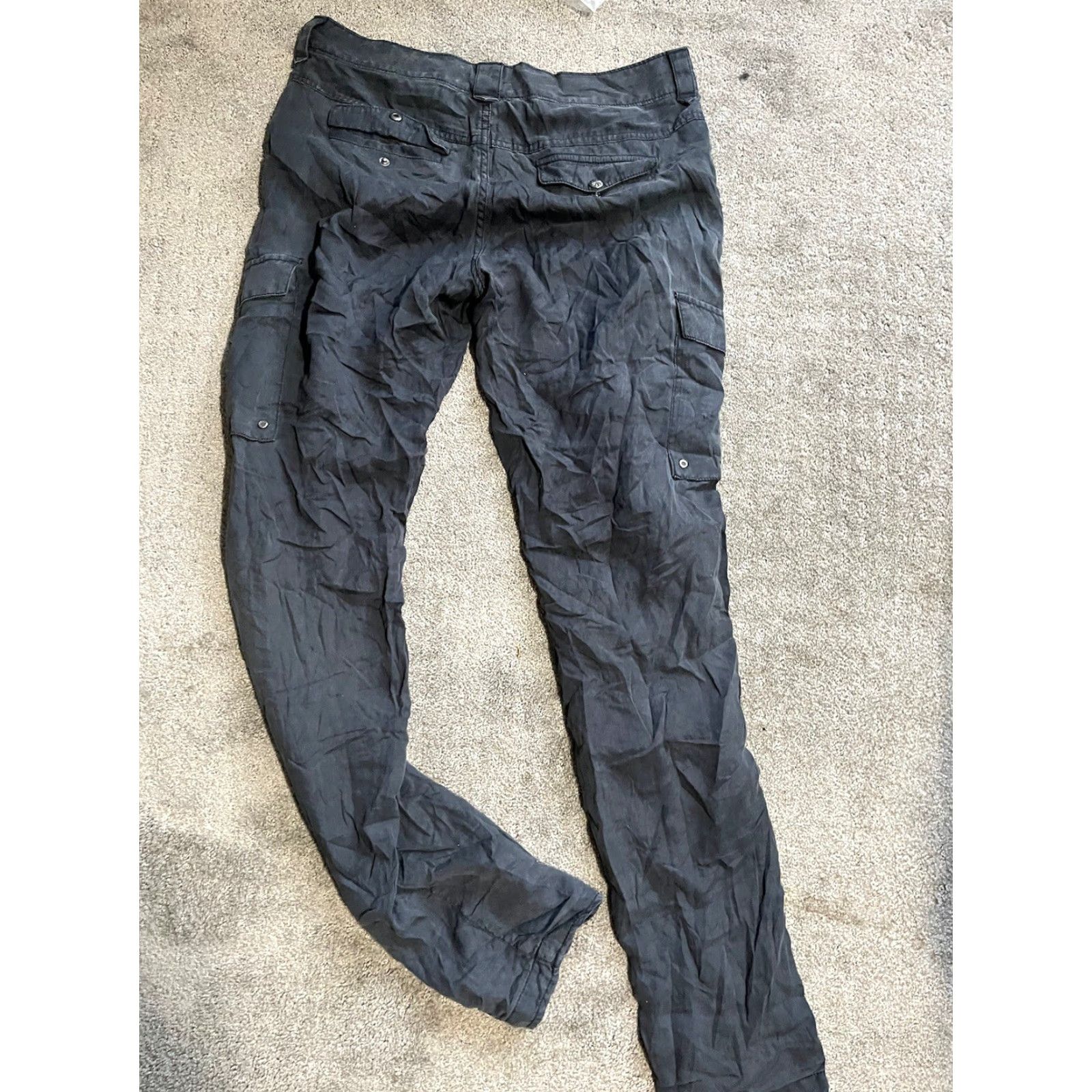 Athleta VINTAGE Athleta Cargo Pants Women's Size 2 Black Travel Clothing Size 26" / US 2 / IT 38 - 3 Thumbnail