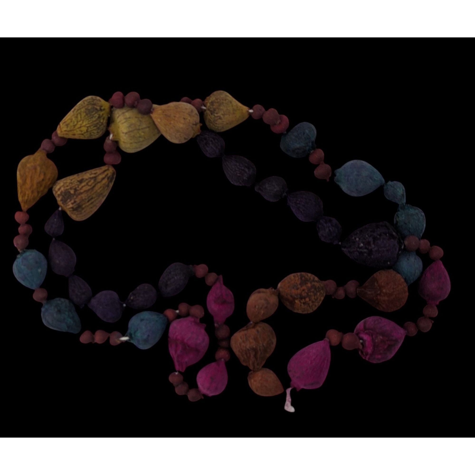 Handmade Handmade Rainbow Dyed Seed Bohemian Necklace Size ONE SIZE - 2 Thumbnail