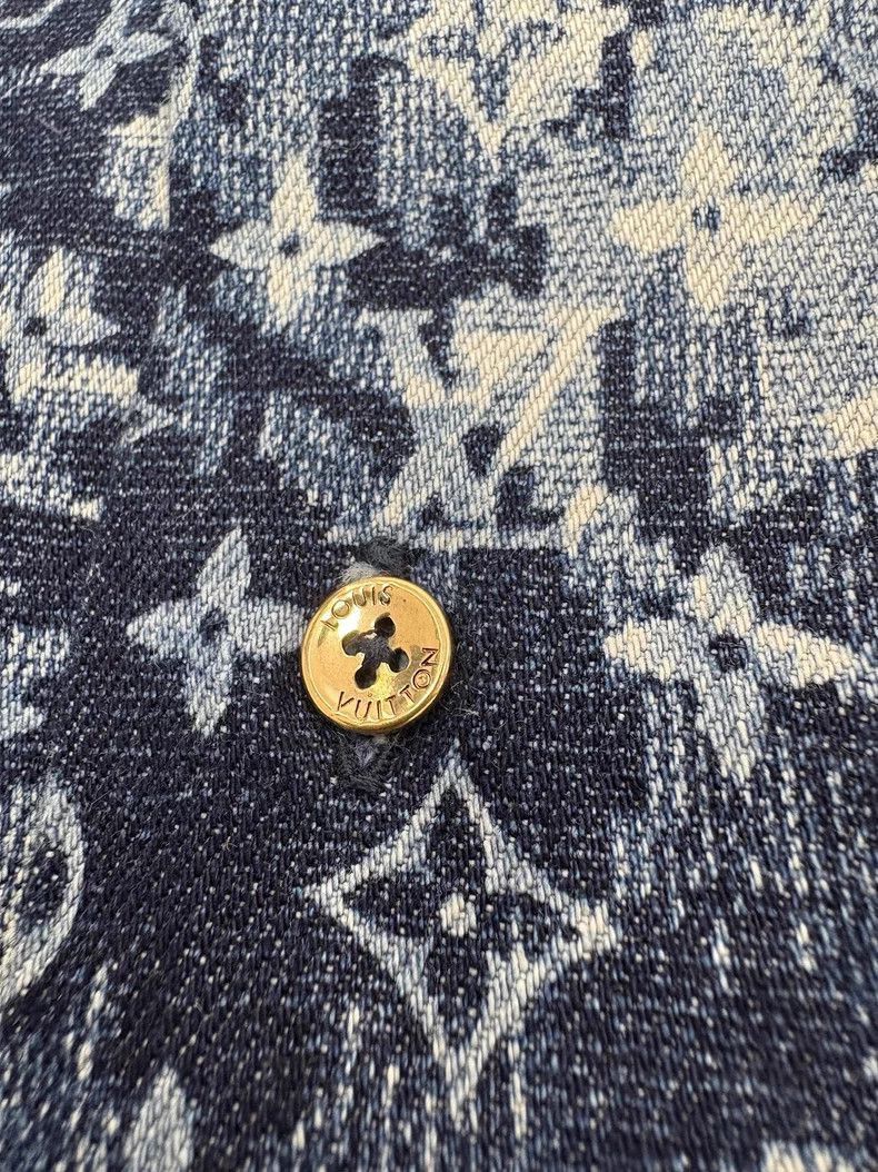 Louis Vuitton Louis Vuitton Denim Short Sleeve Shirt XS-2506 Size US XS / EU 42 / 0 - 4 Thumbnail