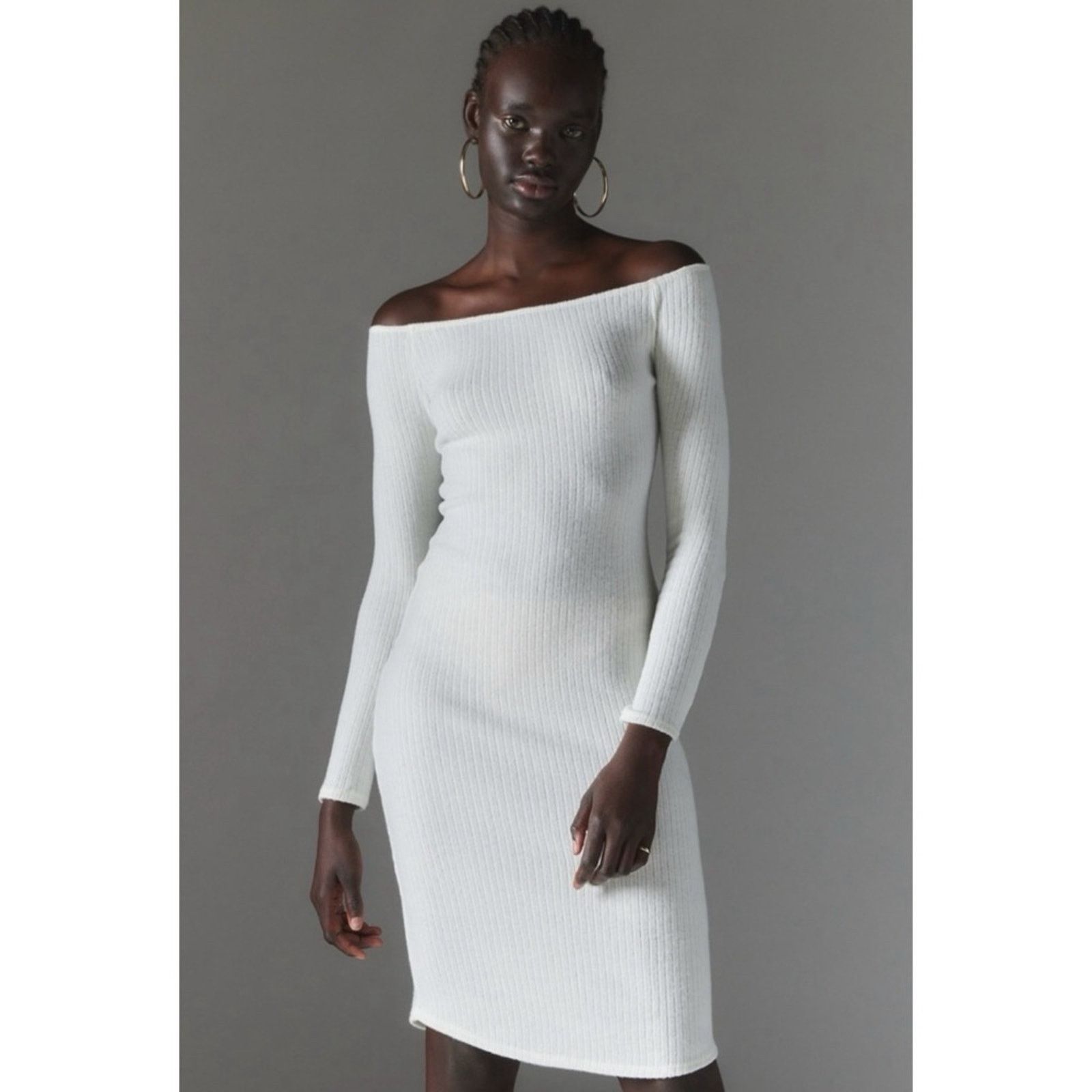 Urban Outfitters Urban Outfitters Silence + Noise Cookie Cozy Midi Dress S Size S / US 4 / IT 40 - 12 Thumbnail