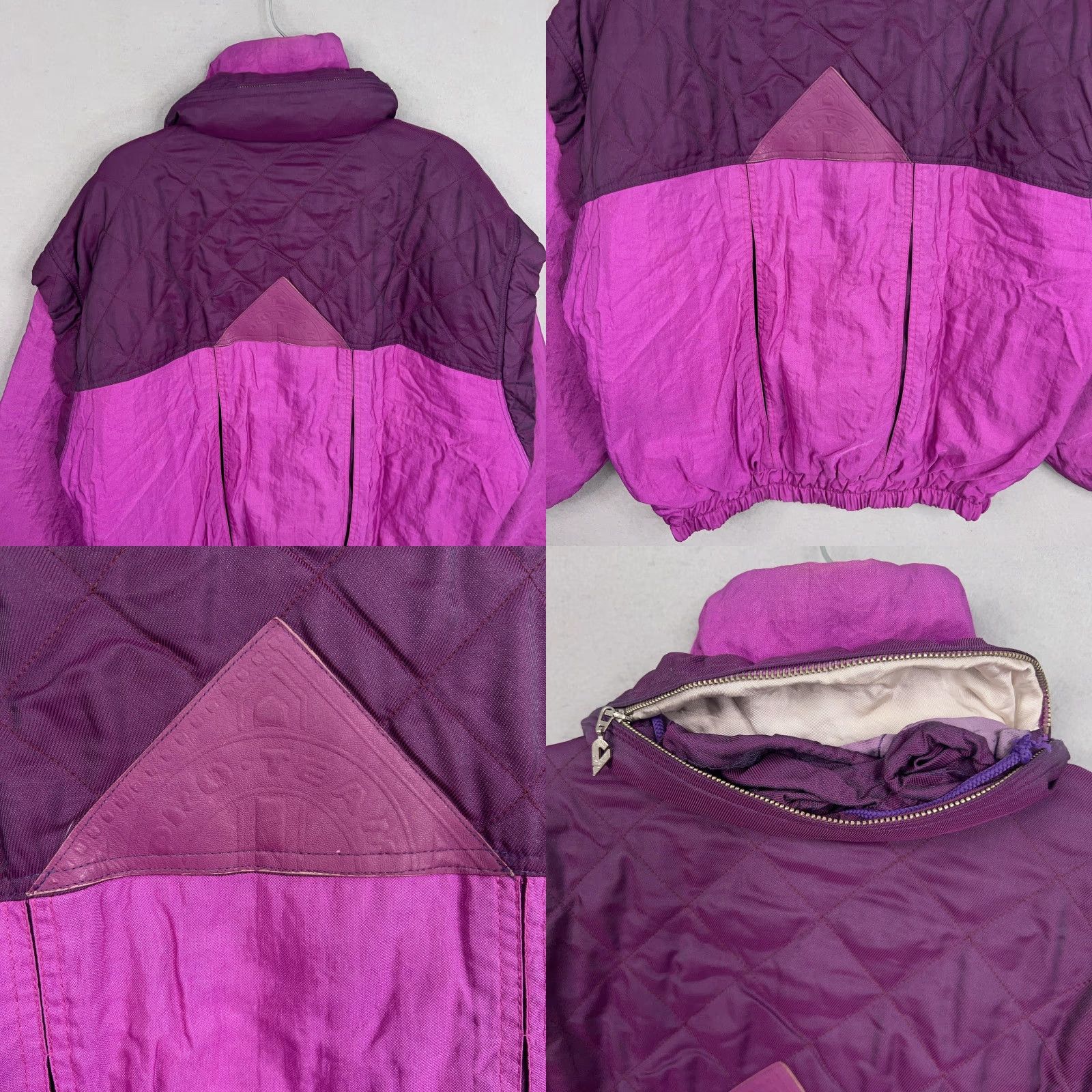 Vintage VINTAGE Reusch Jacket Mens L Purple Magenta 90s Pro-Team Workout Ski Bomber Zip Wind-Resistant Pockets Mens Size US L / EU 52-54 / 3 - 9 Thumbnail