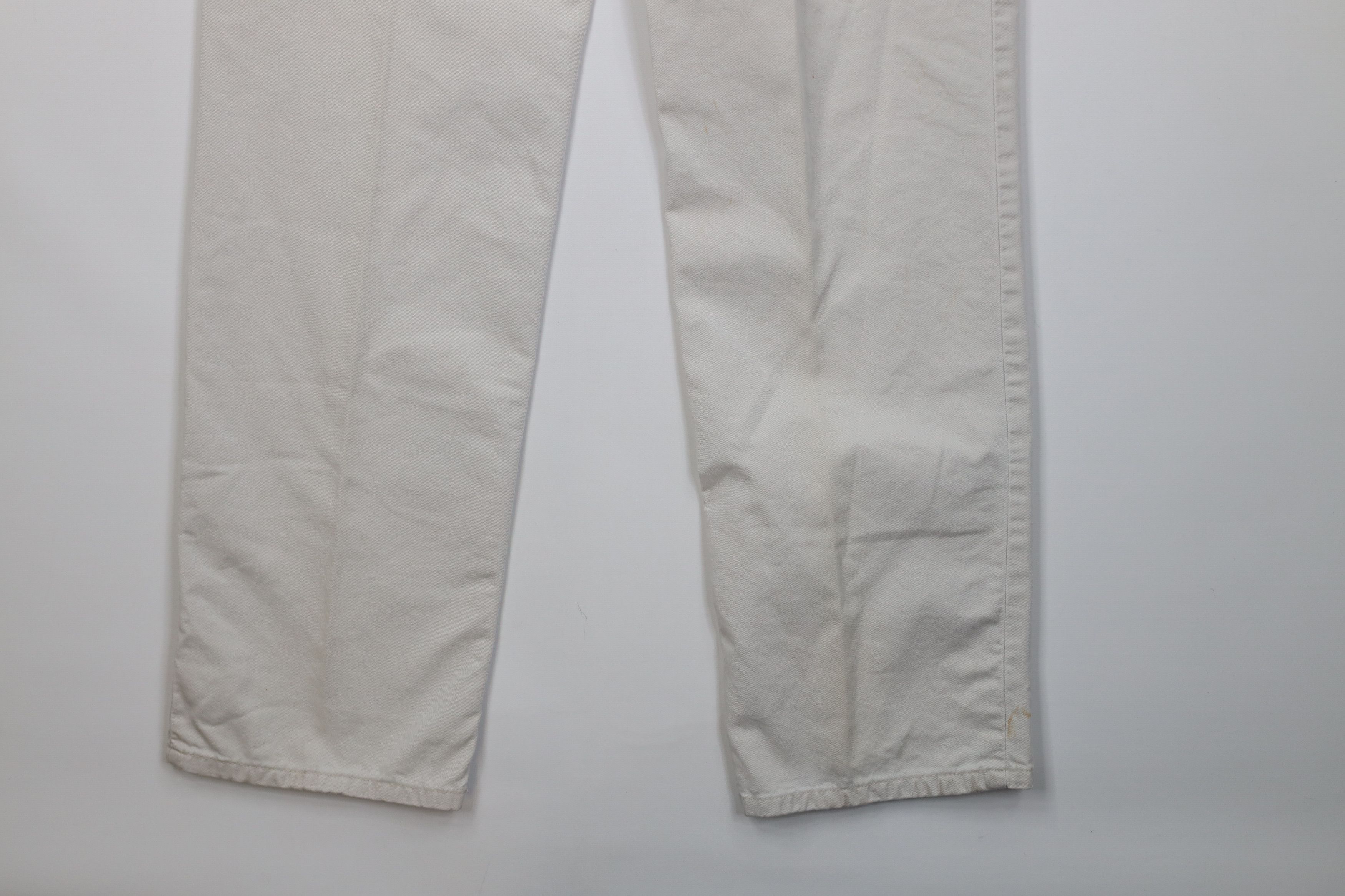 Ralph Lauren Vintage 90s Ralph Lauren Spell Out Straight Leg Pants Beige Size 32" / US 10 / IT 46 - 16 Thumbnail