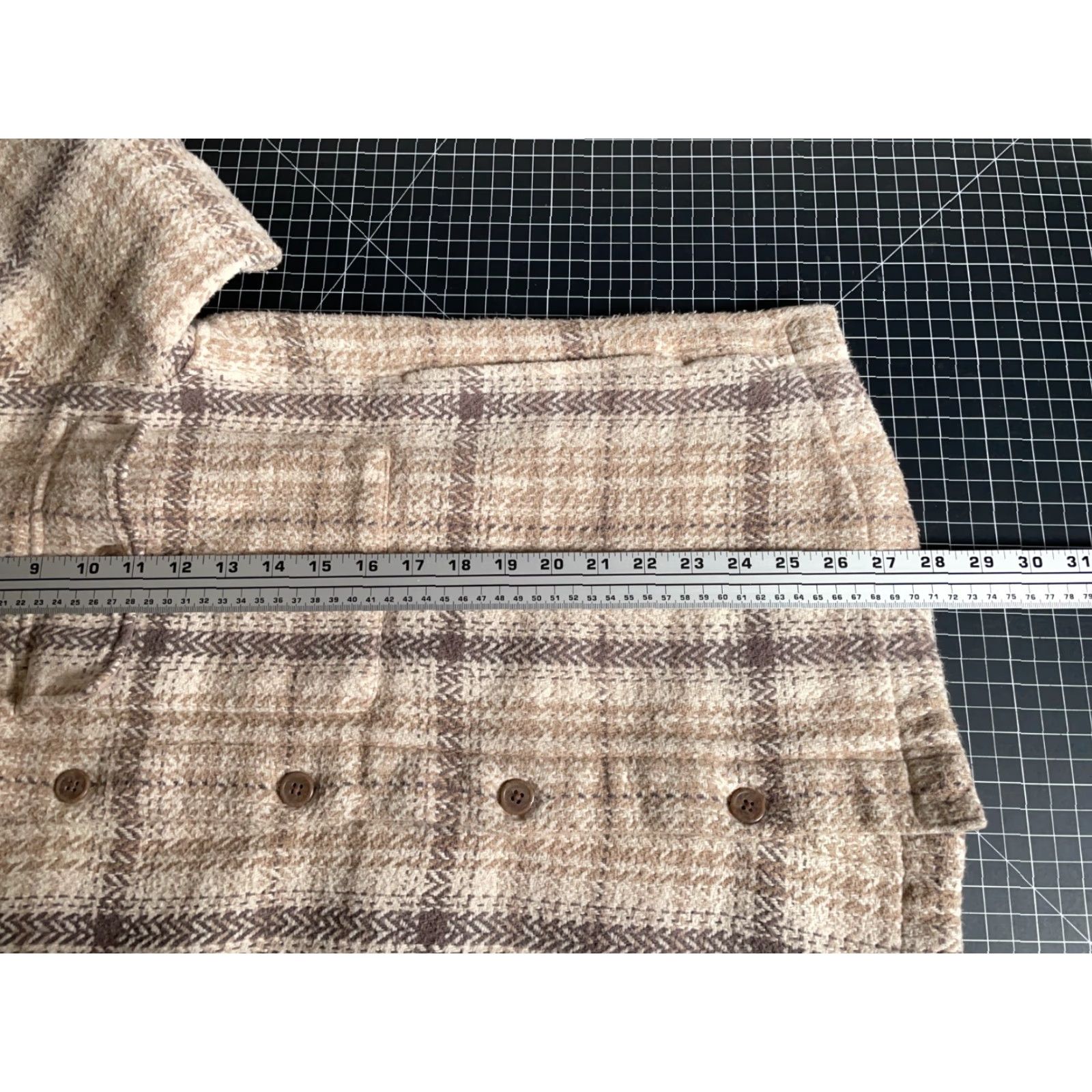 Abercrombie & Fitch Abercrombie & Fitch Flannel Shirt Jacket Mens Medium Beige Plaid Casual Workwear Pockets Unlined Size US M / EU 48-50 / 2 - 6 Thumbnail