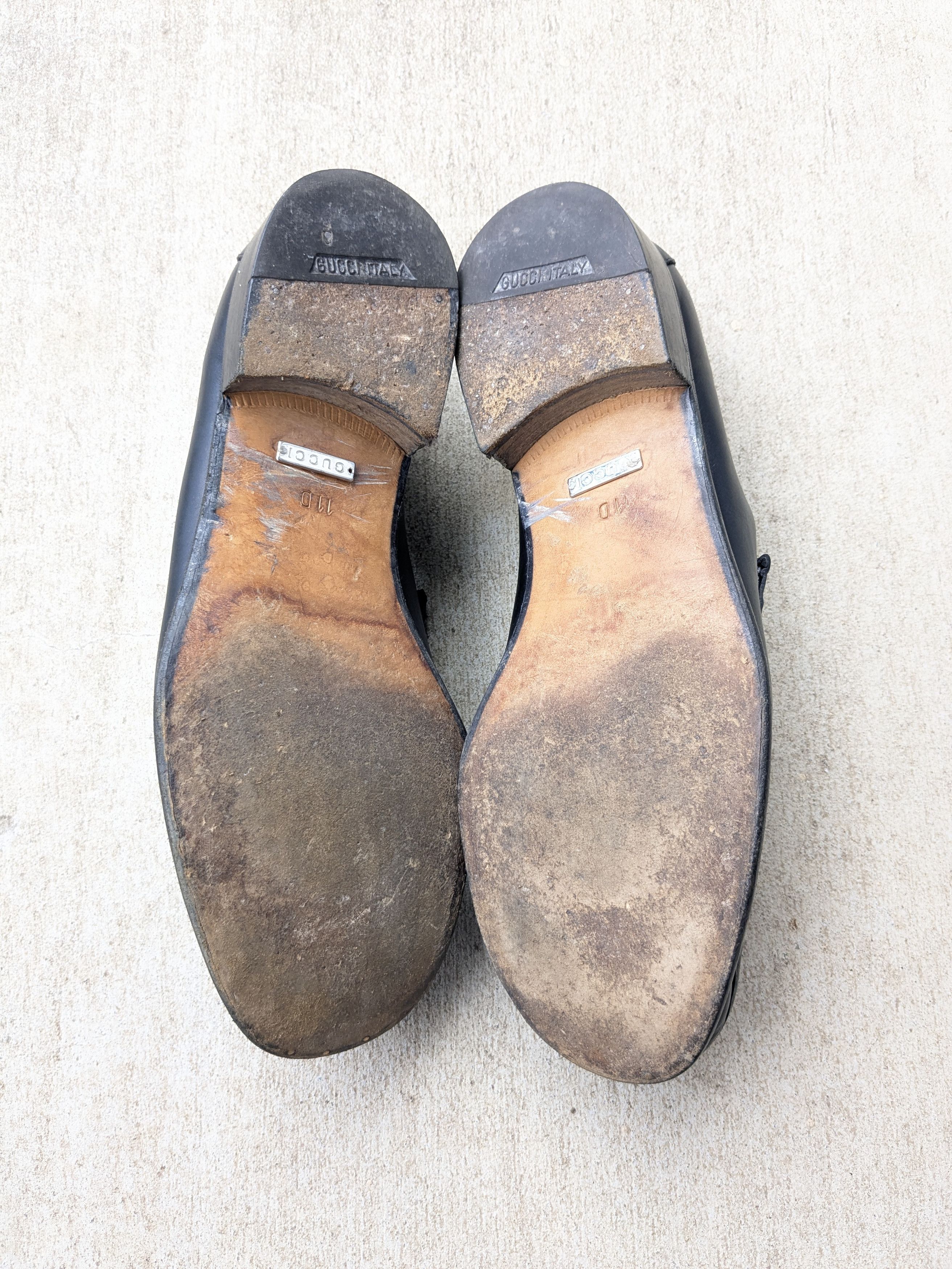 Gucci × Tom Ford Gucci Horsebit Loafers Black Leather 11 D Snaffle Slip On Size US 11 / EU 44 - 15 Thumbnail