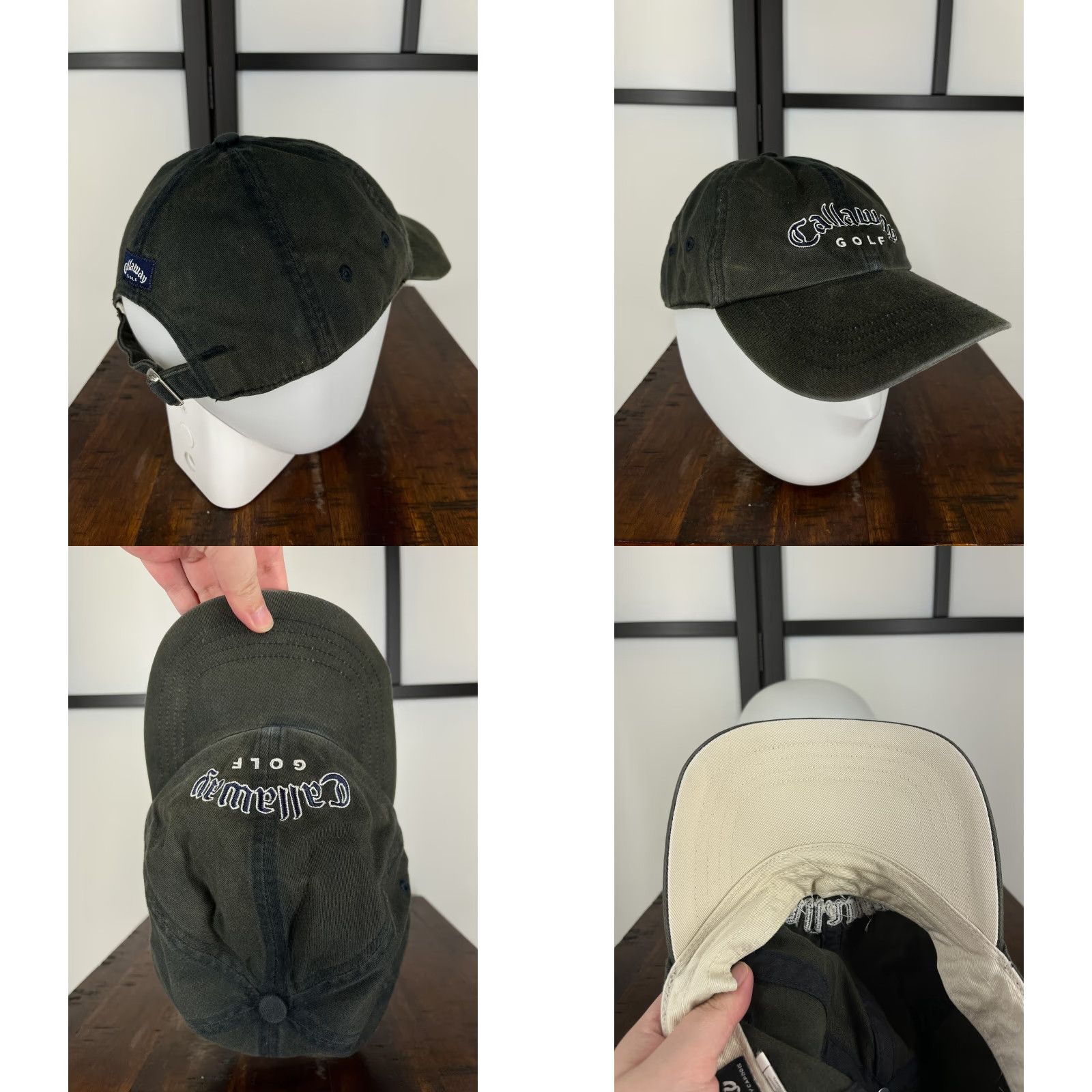 Callaway Callaway Hat Cap Adjustable OS Gray Cotton Knit Logo 2002 Uintah Basin Tournament Mens Cap Size ONE SIZE - 8 Thumbnail