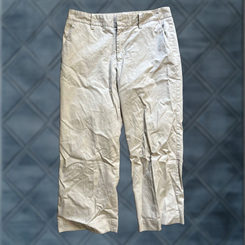 Gap GAP Capri Jeans Women's 6 Beige Solid Cropped Size ONE SIZE - 1 Thumbnail