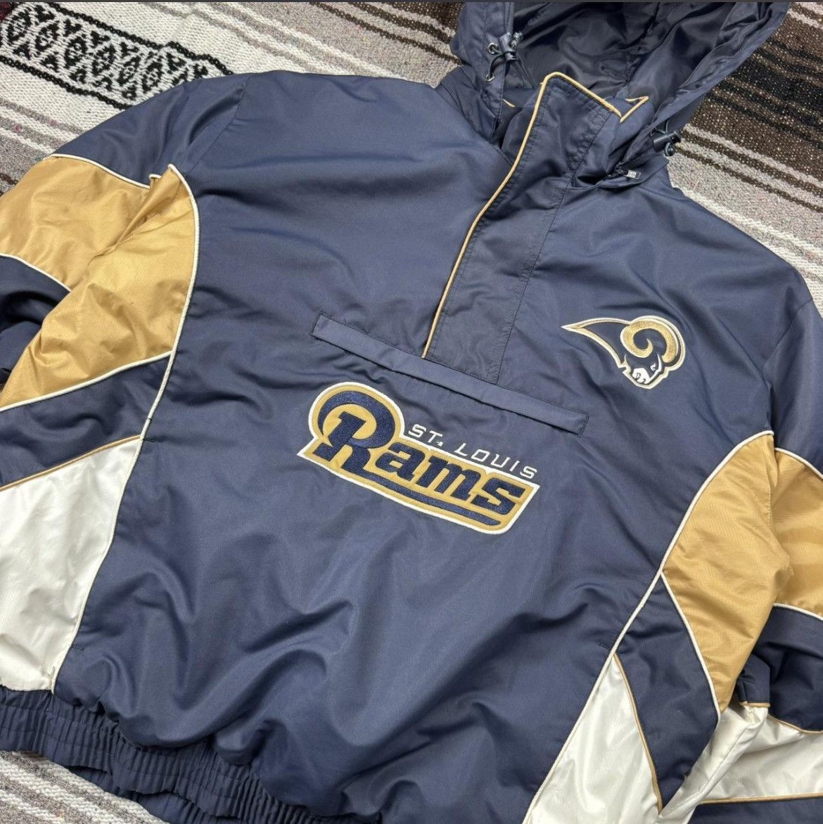NFL Vintage St Louis Rams puffer jacket Size US M / EU 48-50 / 2 - 2 Thumbnail