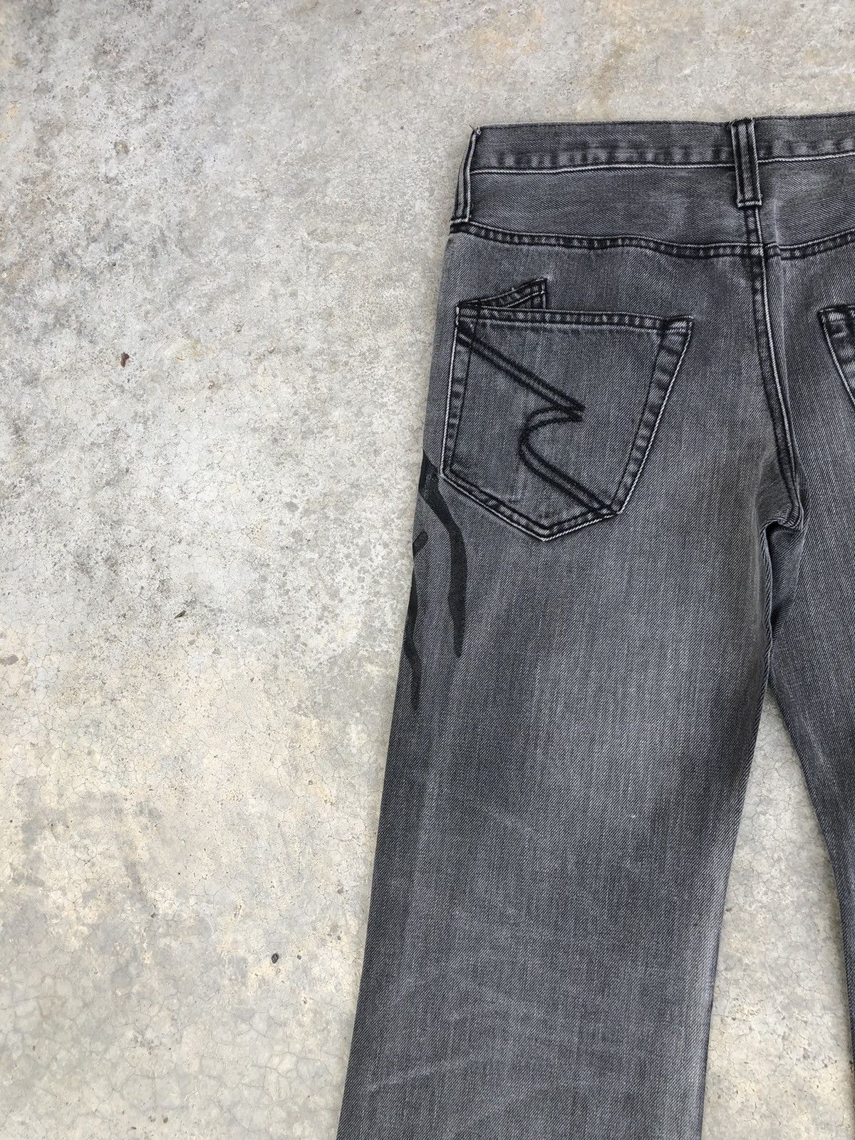 semanticdesign Japanese Semantic Design Flared Jeans Distressed Jeans Size US 31 - 9 Thumbnail