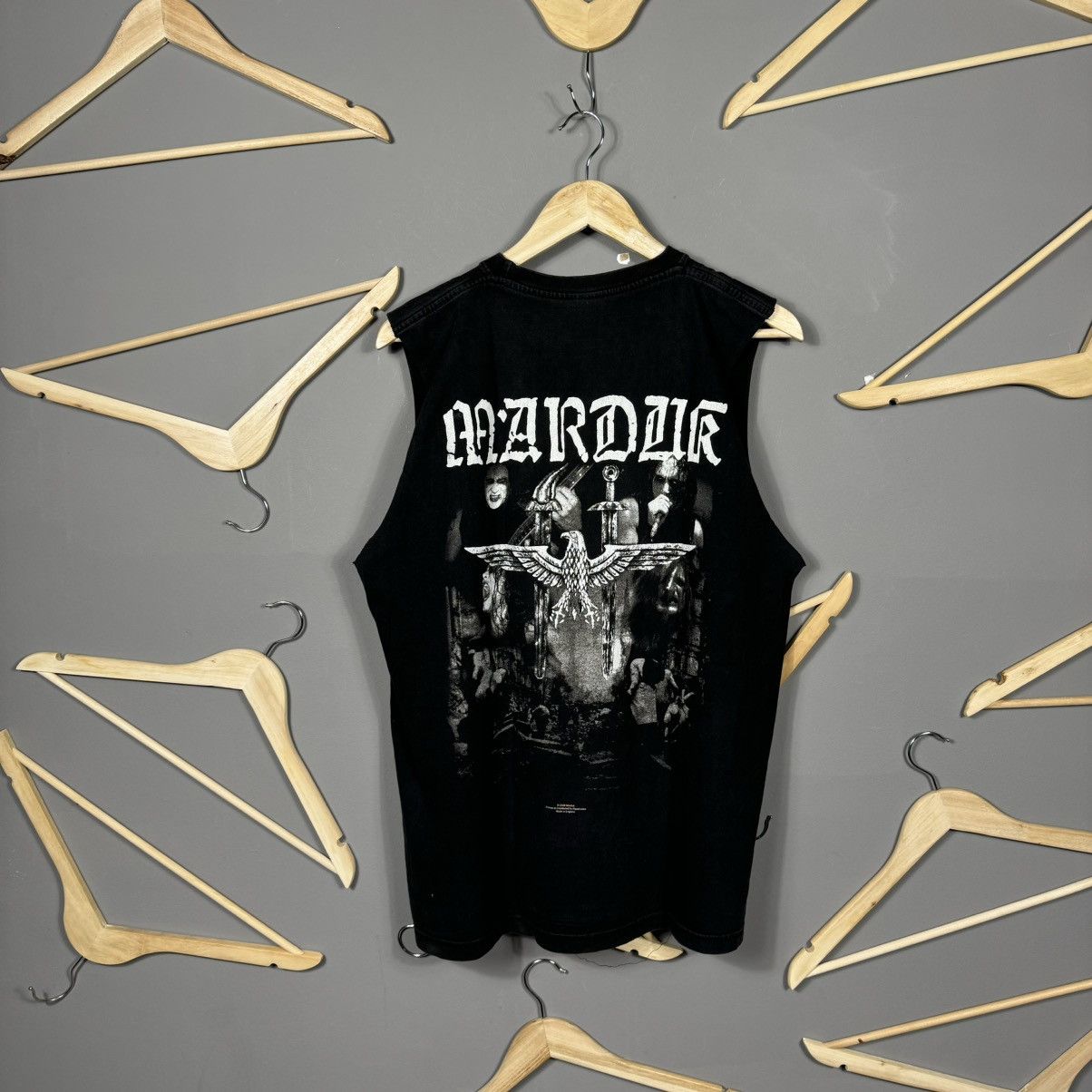 Band Tees Marduk 2006 Black Metal Band Sleeveless T-Shirt Size US L / EU 52-54 / 3 - 2 Thumbnail