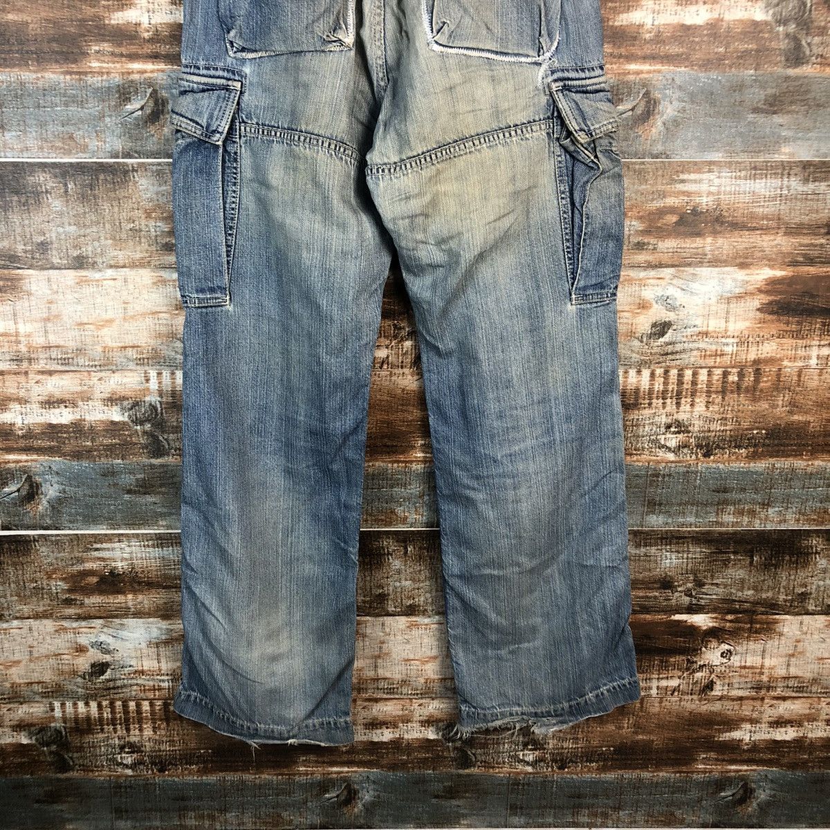 OVER THE STRiPES DLL Over The Stripes patchwork Blue Multipocket Pants #C632 Size US 30 / EU 46 - 20 Thumbnail
