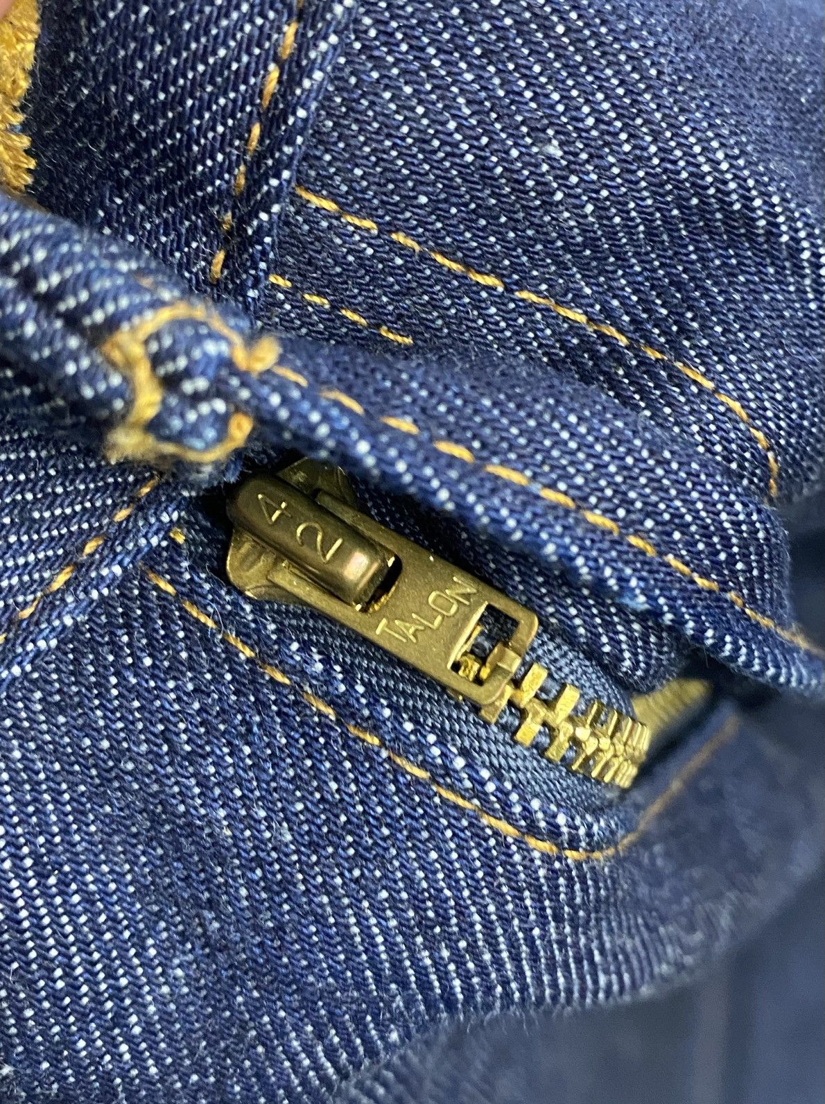 LVC × Levi's Vintage Clothing LVC Levi’s Blue Raw Denim Skinny Jeans Made in USA Talon Zip Size US 32 / EU 48 - 10 Thumbnail