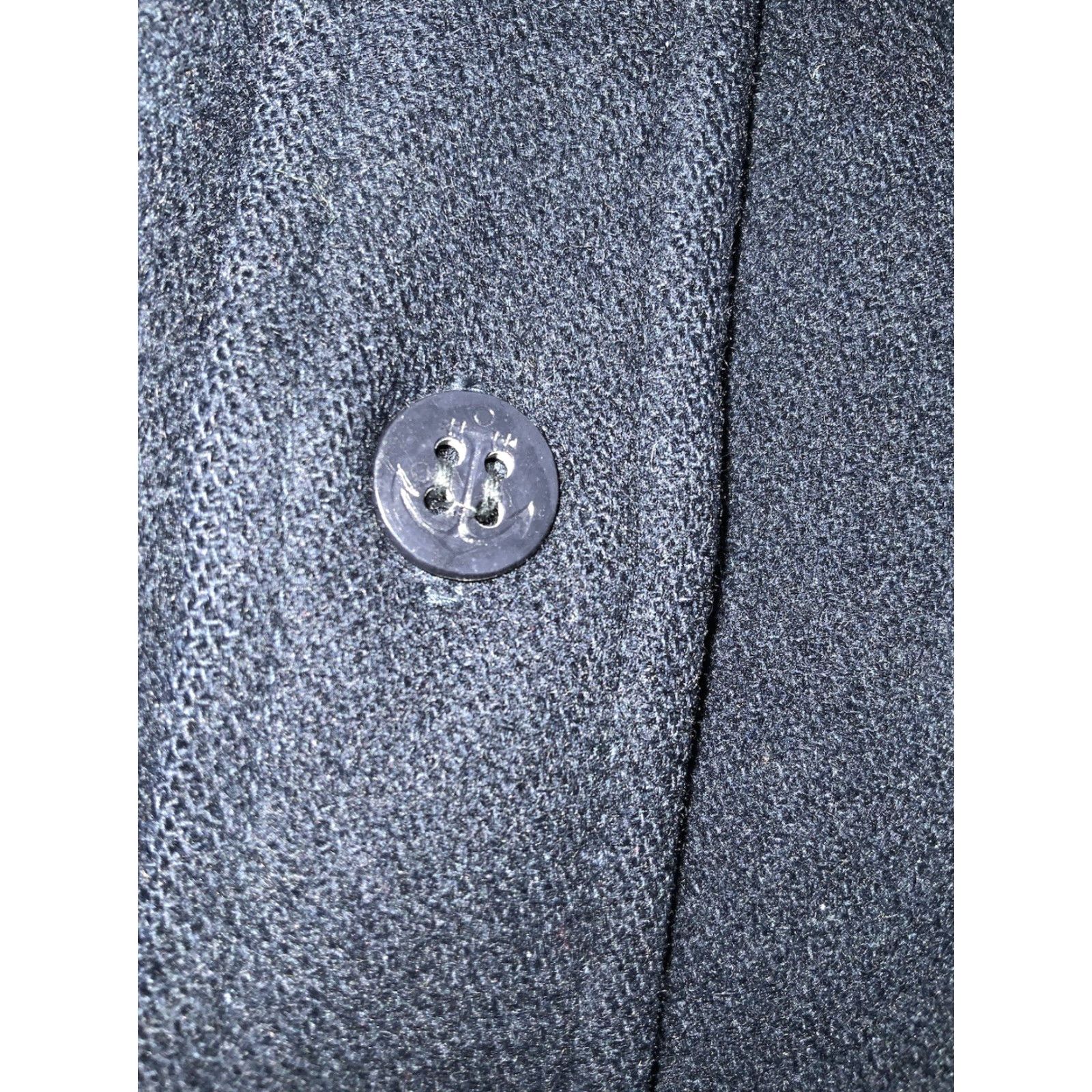 Levi's VINTAGE Levi's Button-Front Shirt Navy Blue Wool Flannel Sutter Creek Sz. M Long Sleeve Size US M / EU 48-50 / 2 - 6 Thumbnail