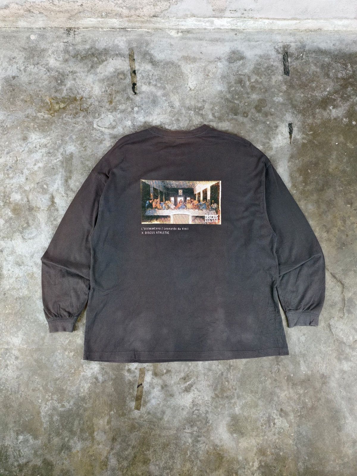 Vintage Leonardo Da Vinci x Discus Athletic Sweatshirt Size US M / EU 48-50 / 2 - 1 Thumbnail
