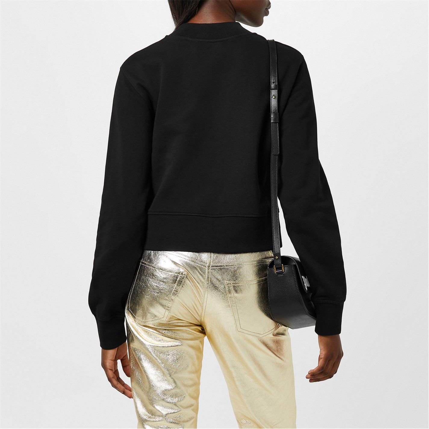 Palm Angels o1g2r1mq0325 Sunset Print Cotton Sweatshirt in Black Size XS / US 0-2 / IT 36-38 - 4 Thumbnail