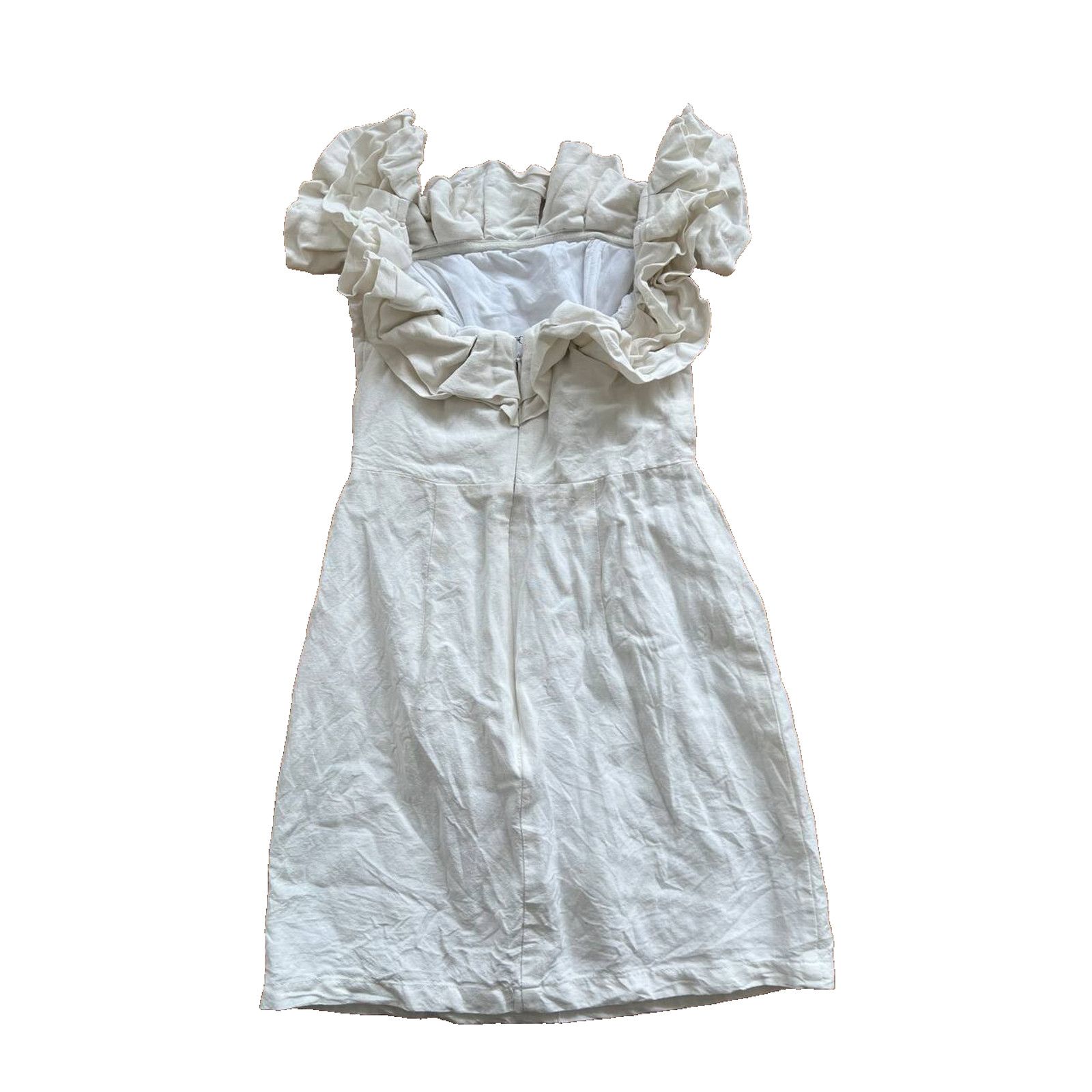 ByTheR By the way white ruffle off the shoulder dress XXS A000934 Size XXS / US 00 / IT 34 - 13 Thumbnail