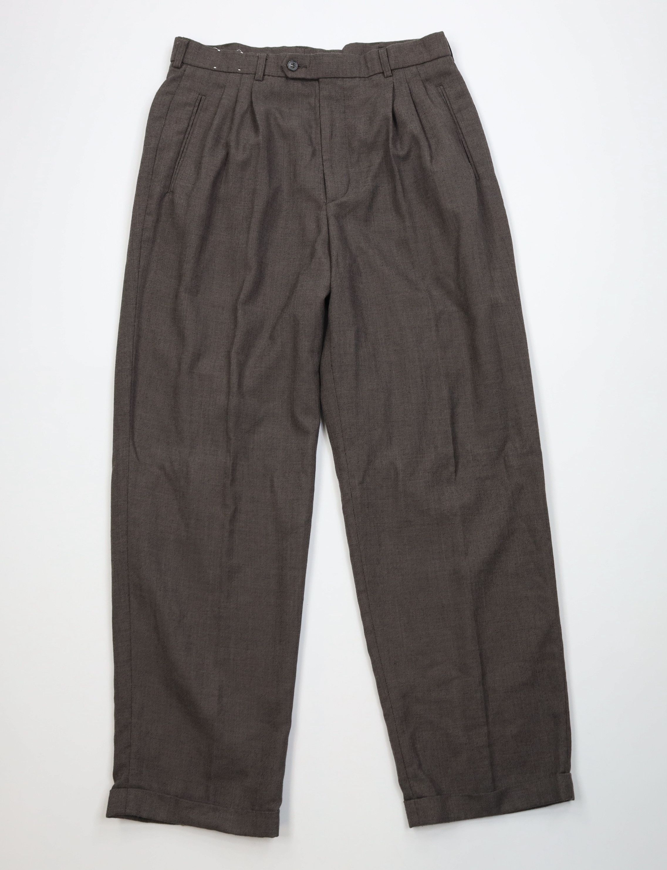 Vintage Vintage 90s Streetwear Blend Knit Wide Leg Chino Pants Size US 32 / EU 48 - 1 Thumbnail