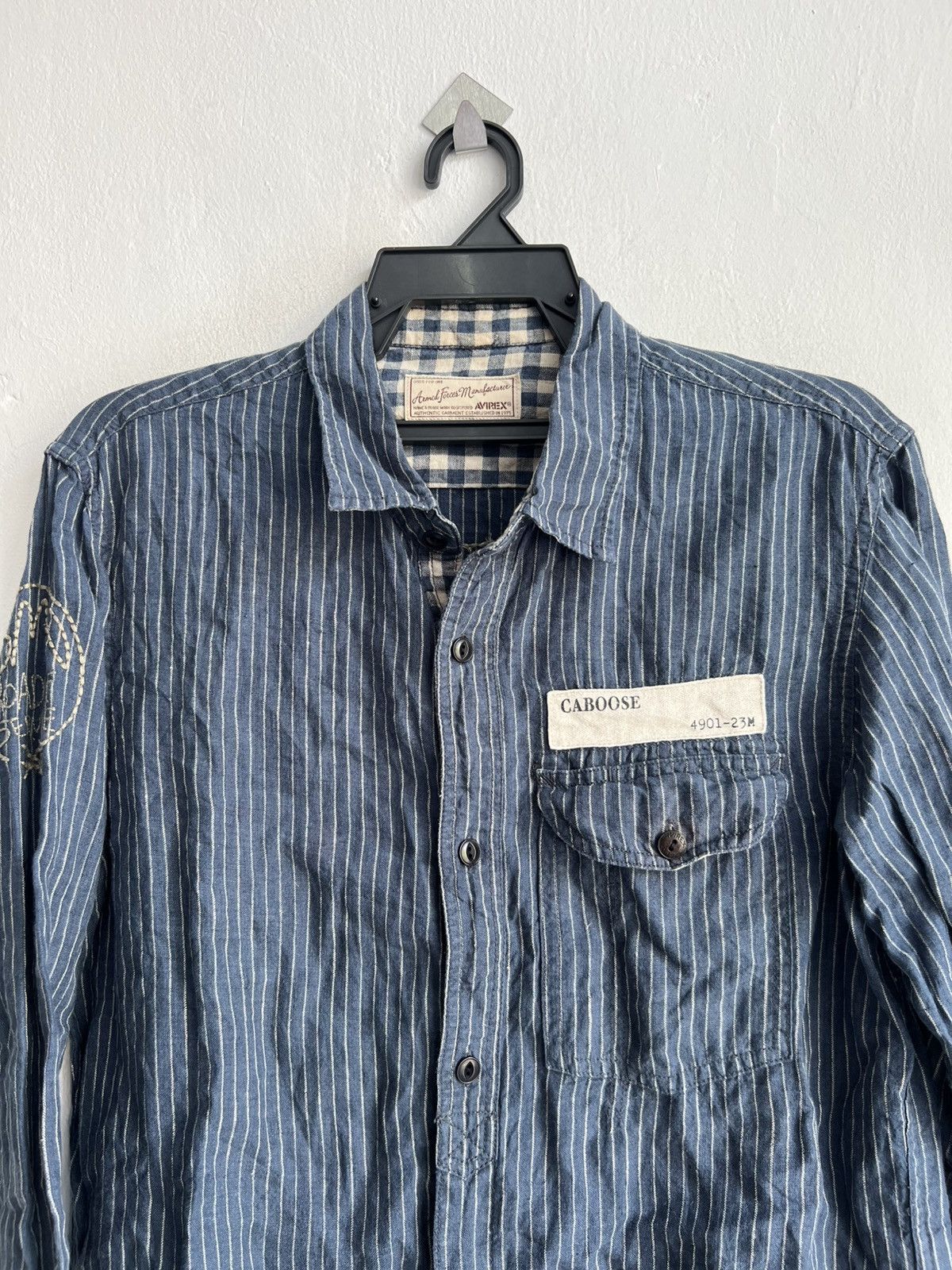 Avirex × Marithe + Francois Girbaud Avirex Wabash Central Railway Caboose Oxford Work Shirt Size US M / EU 48-50 / 2 - 3 Thumbnail