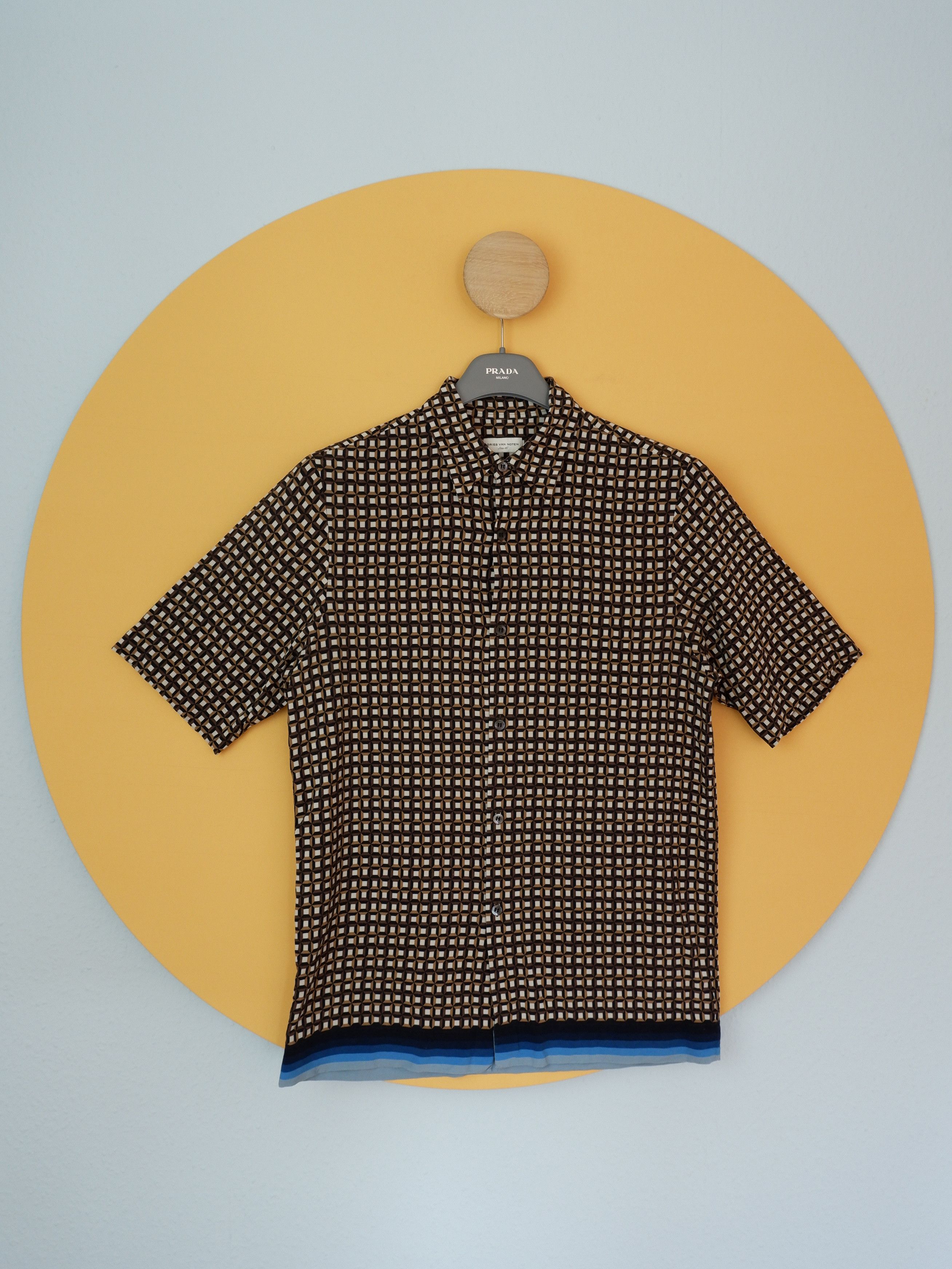 Dries Van Noten Tan Verner Panton Edition Wave Shirt | Grailed