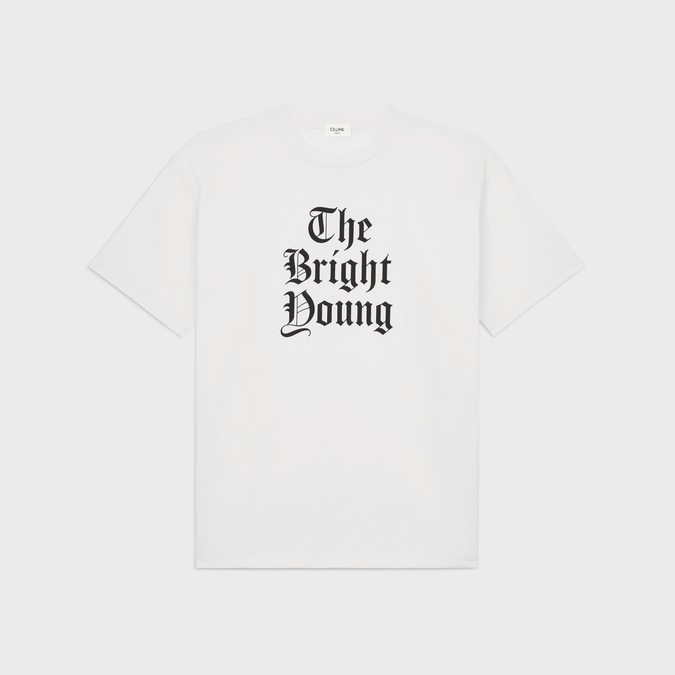 Celine BRIGHT YOUNG LOOSE T-SHIRT IN COTTON JERSEY off white/black Size US XL / EU 56 / 4 - 1 Thumbnail