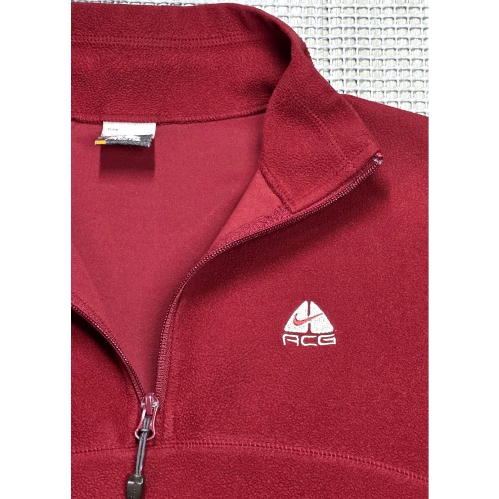 Nike ACG Nike ACG Pullover 1/4 Zip Mens L Maroon Black Gorpcore Pullover Sweatshirt Size US L / EU 52-54 / 3 - 4 Thumbnail