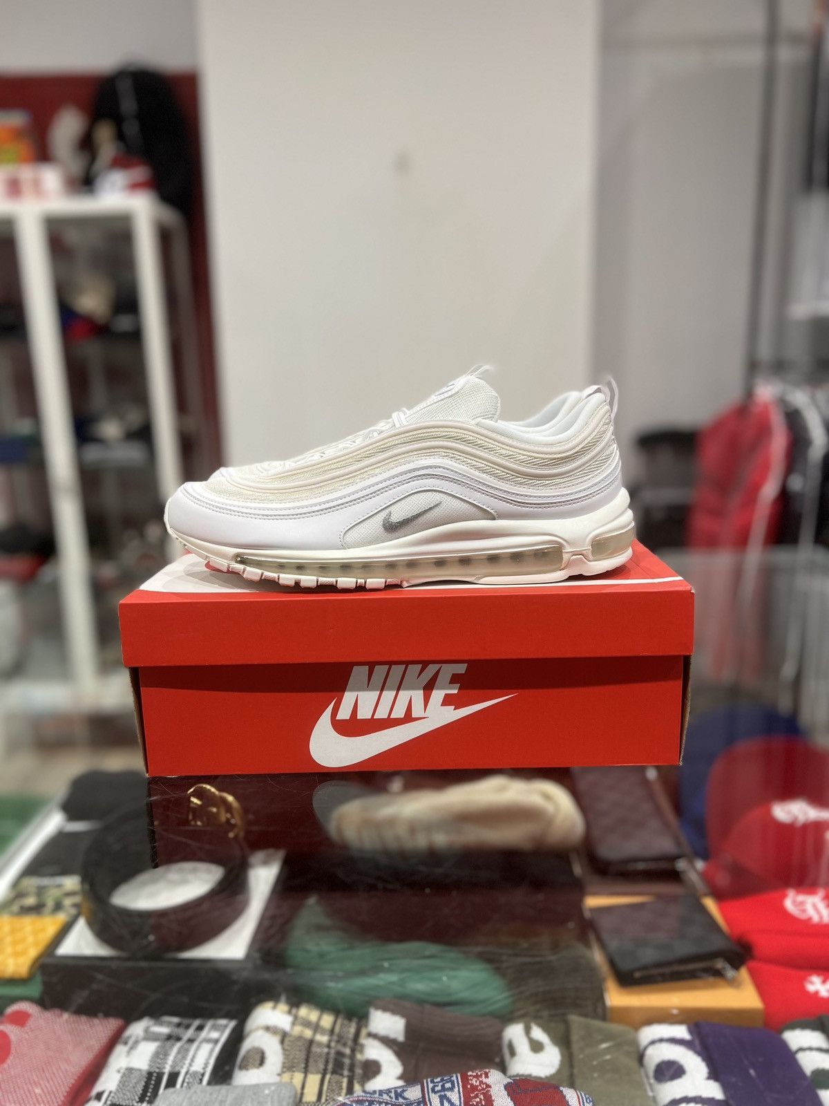 Nike Nike Air Max 97 Triple White Wolf grey Size: 13 Size US 13 / EU 46 - 2 Thumbnail