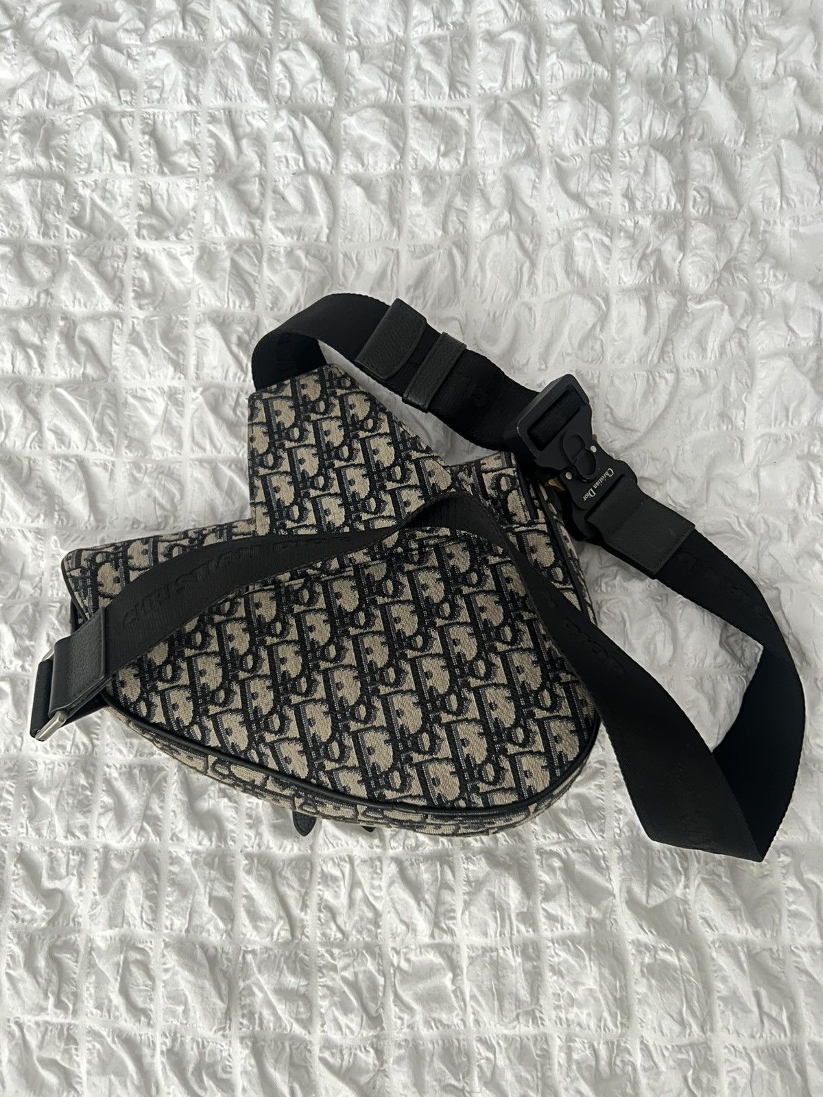 Dior Dior Saddle Bag Beige and Black Dior Oblique Jacquard Size ONE SIZE - 10 Thumbnail