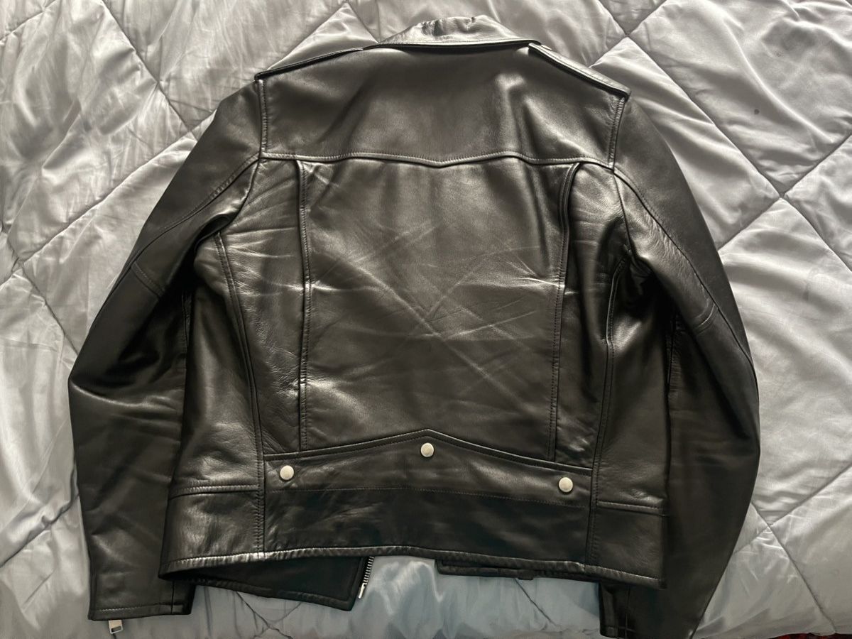 Hedi Slimane × Saint Laurent Paris GORGEOUS 2014 Saint Laurent L01 Leather Biker Jacket!!! Size US L / EU 52-54 / 3 - 2 Thumbnail