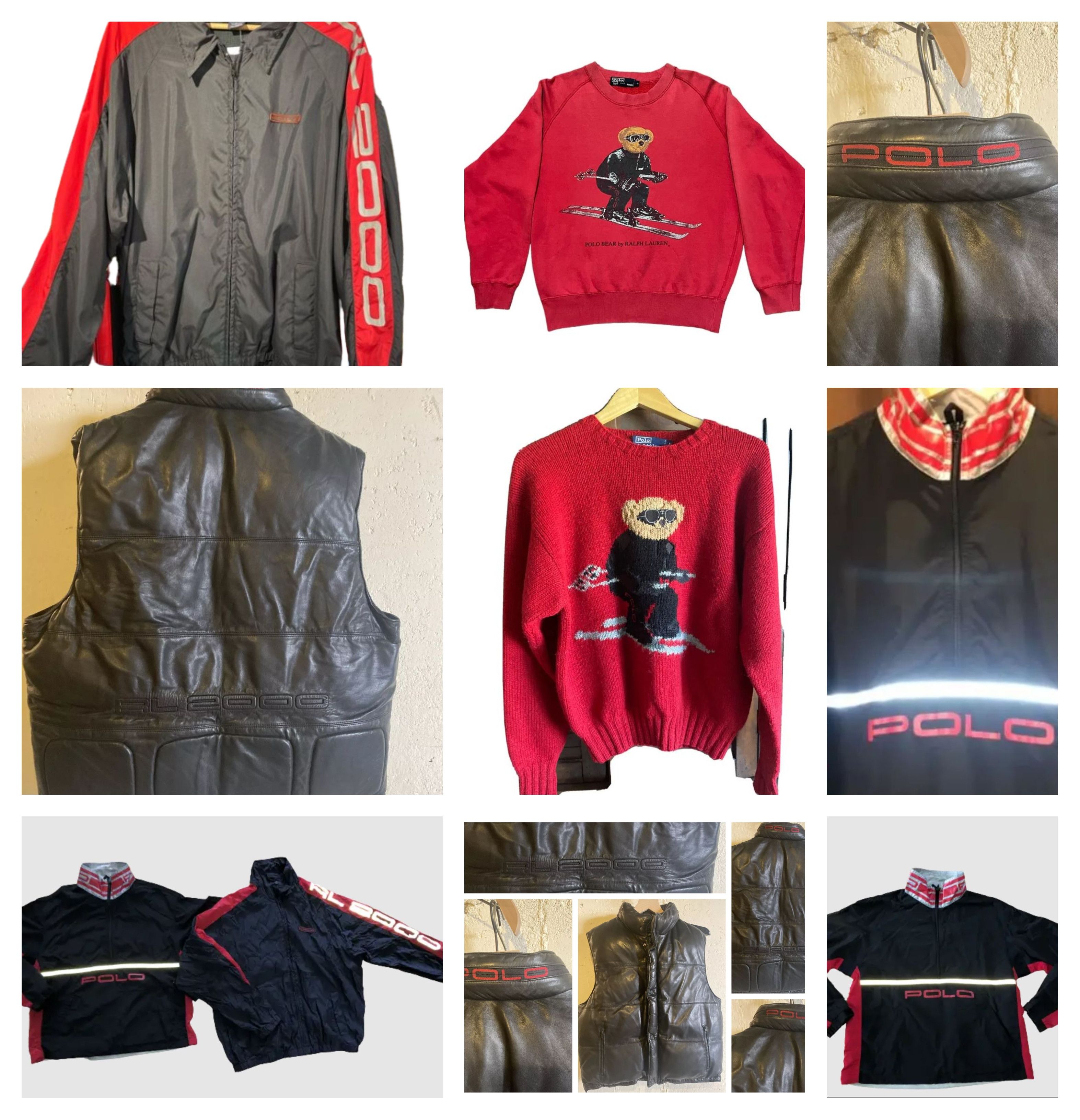 Vintage Polo Ralph Lauren Hi Tech 3M Jacket Vest Knit