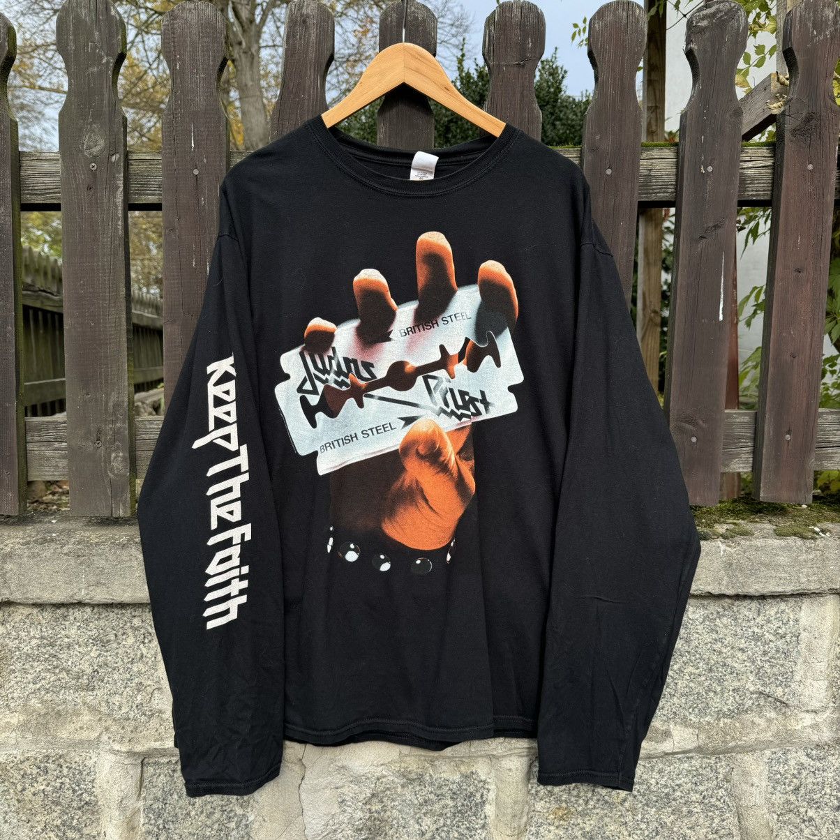 Band Tees × Judas Priest × Vintage Judas Priest 2004 „British Steel Keep the Faith” Vintage Size US XL / EU 56 / 4 - 2 Thumbnail