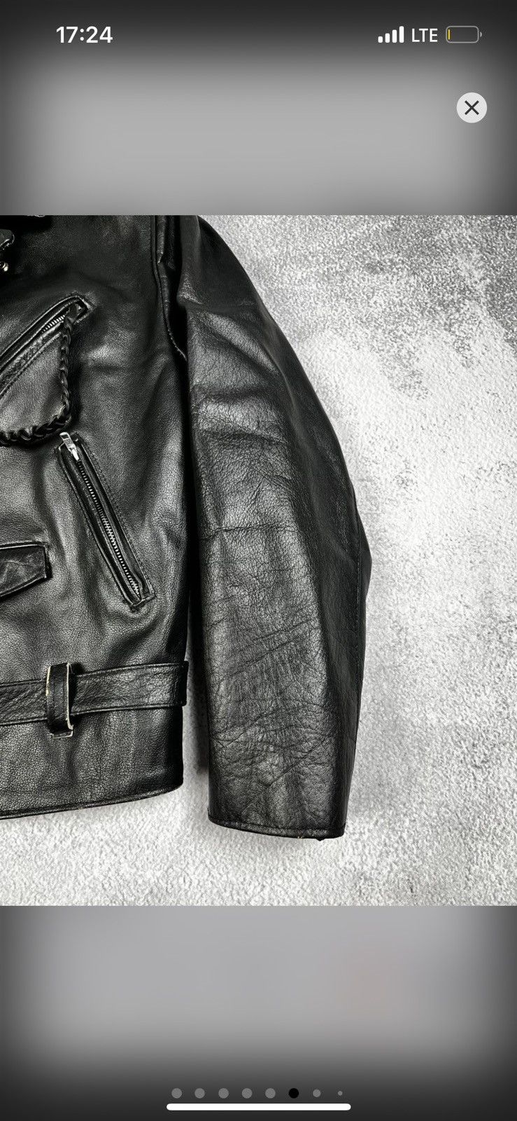 Leather Rare Vintage 80s Leather Biker Jacket England Punk Style Size US L / EU 52-54 / 3 - 8 Thumbnail