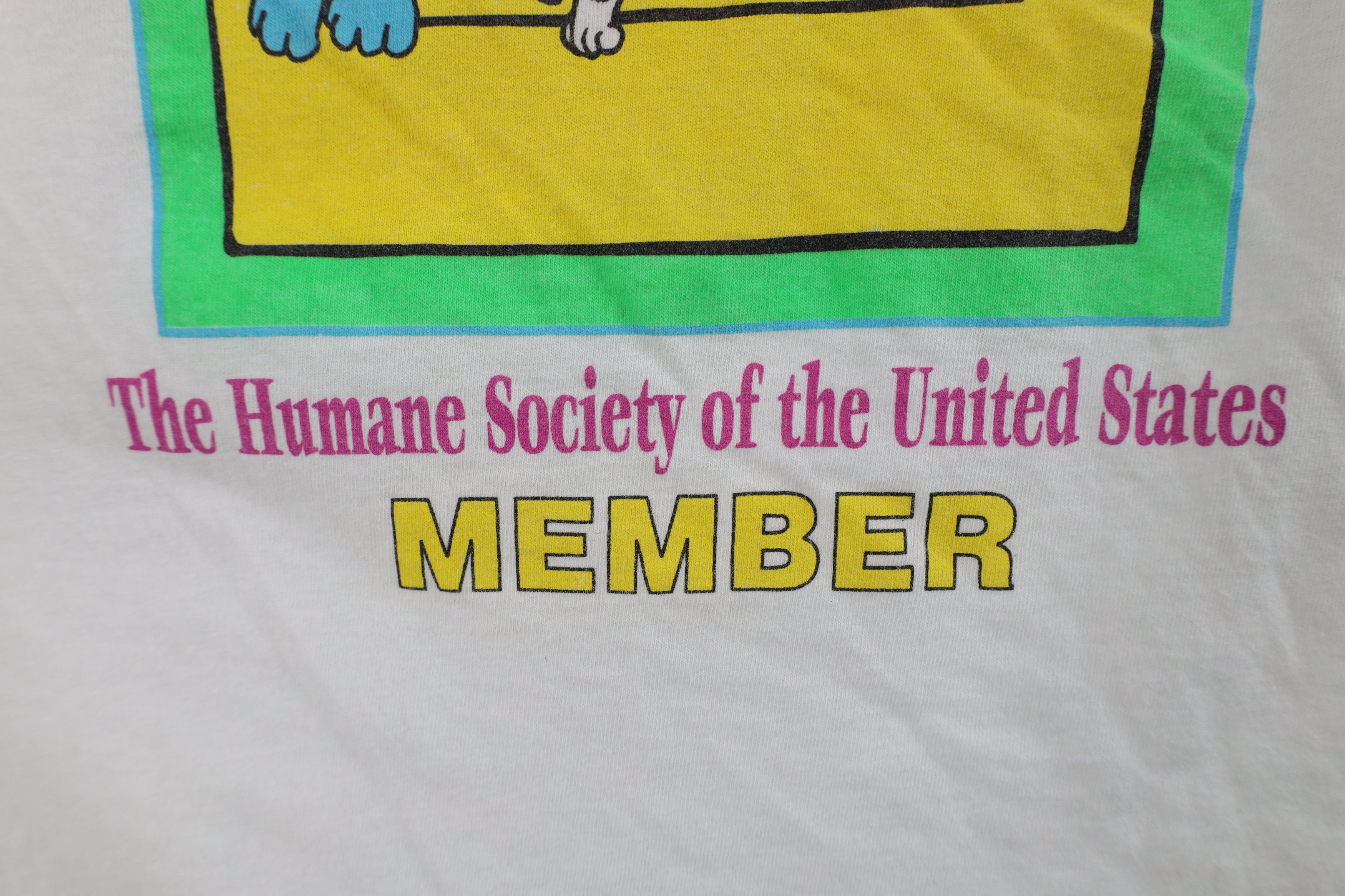 Vintage Vintage 90s Streetwear Society Member Dog Cat T-Shirt Size L / US 10 / IT 46 - 5 Thumbnail