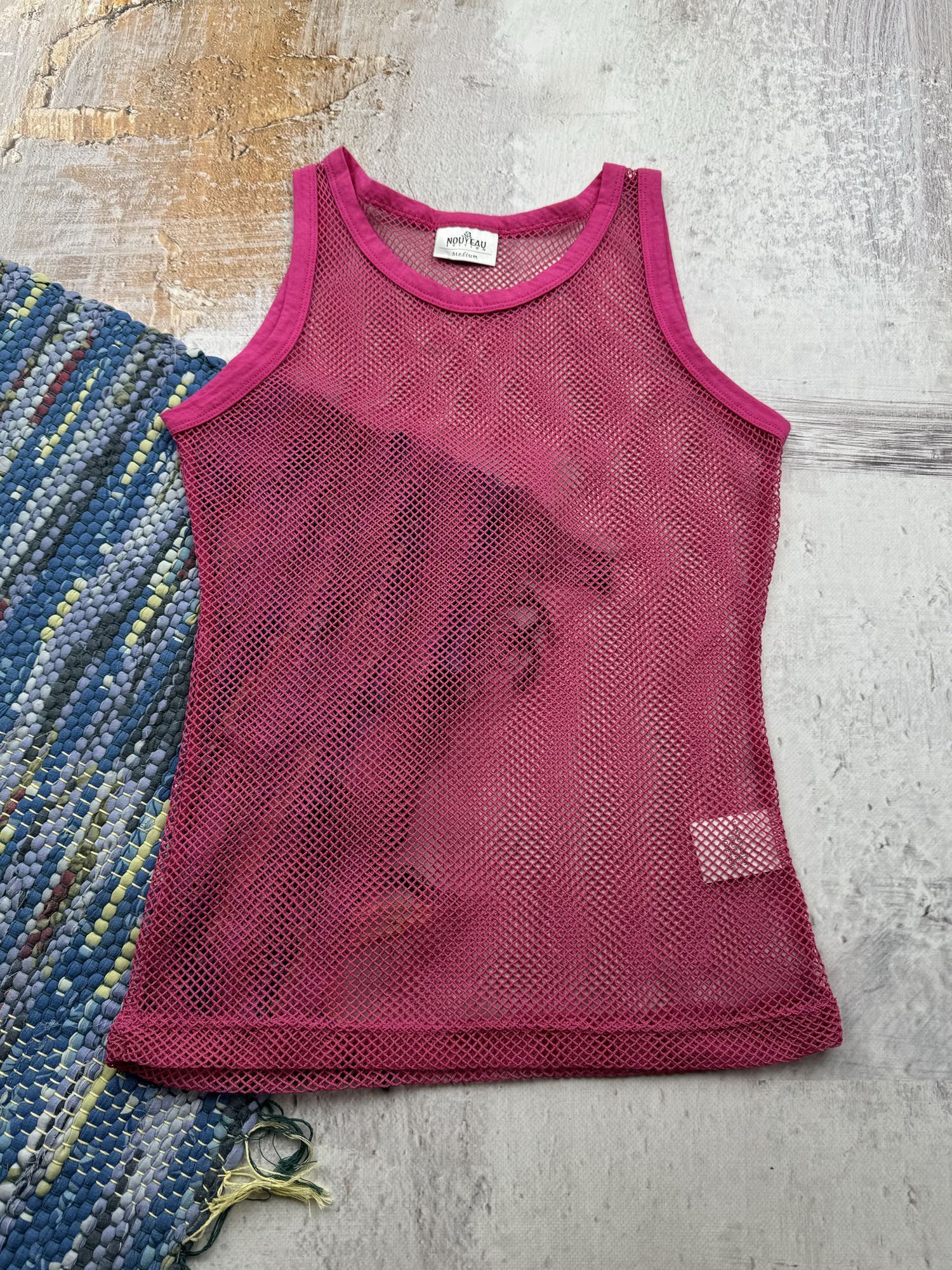 Vintage Vintage Mesh Tank Top A609(553) Size M / US 6-8 / IT 42-44 - 1 Thumbnail